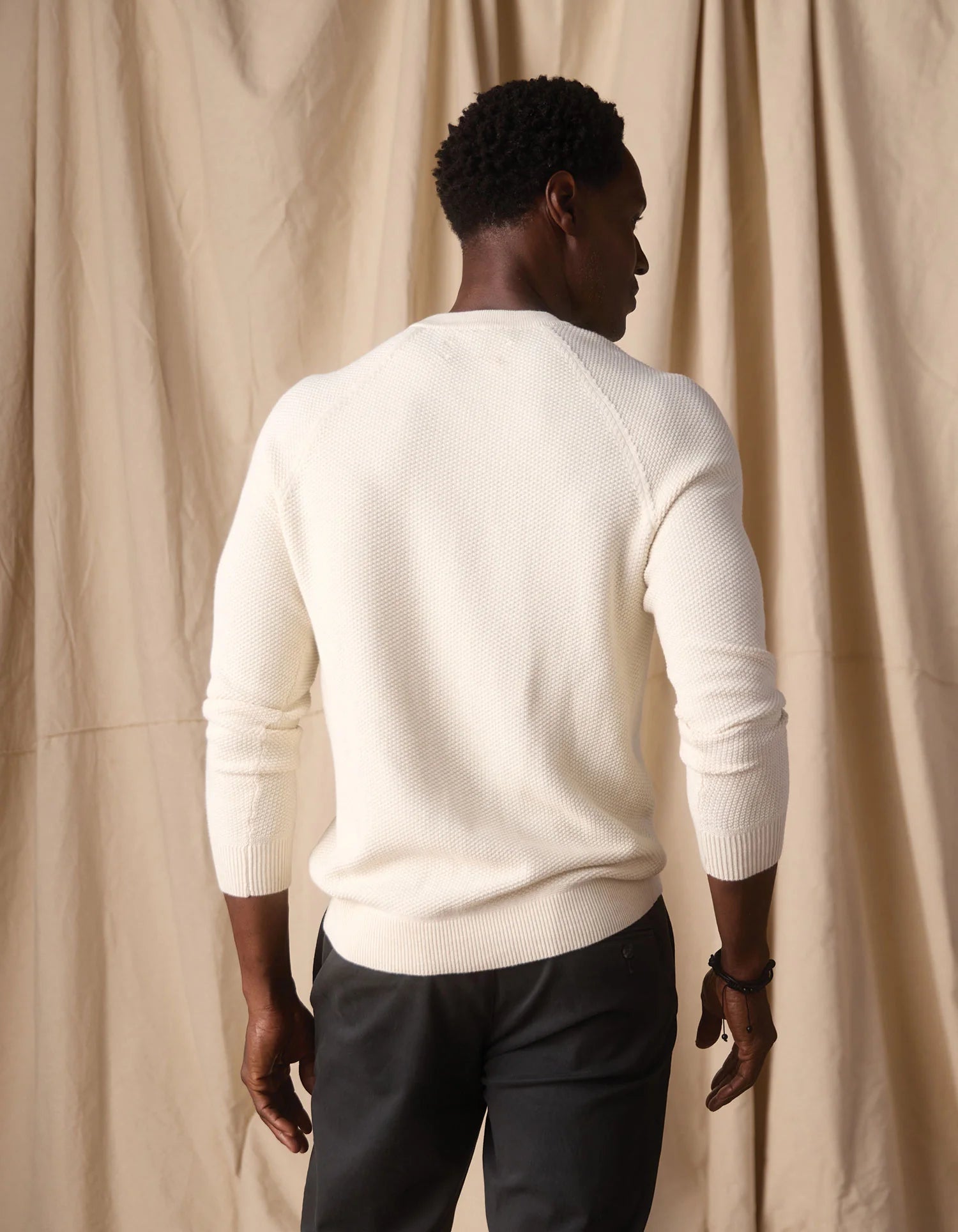 COOLMAX® Textured Sweater Henley
