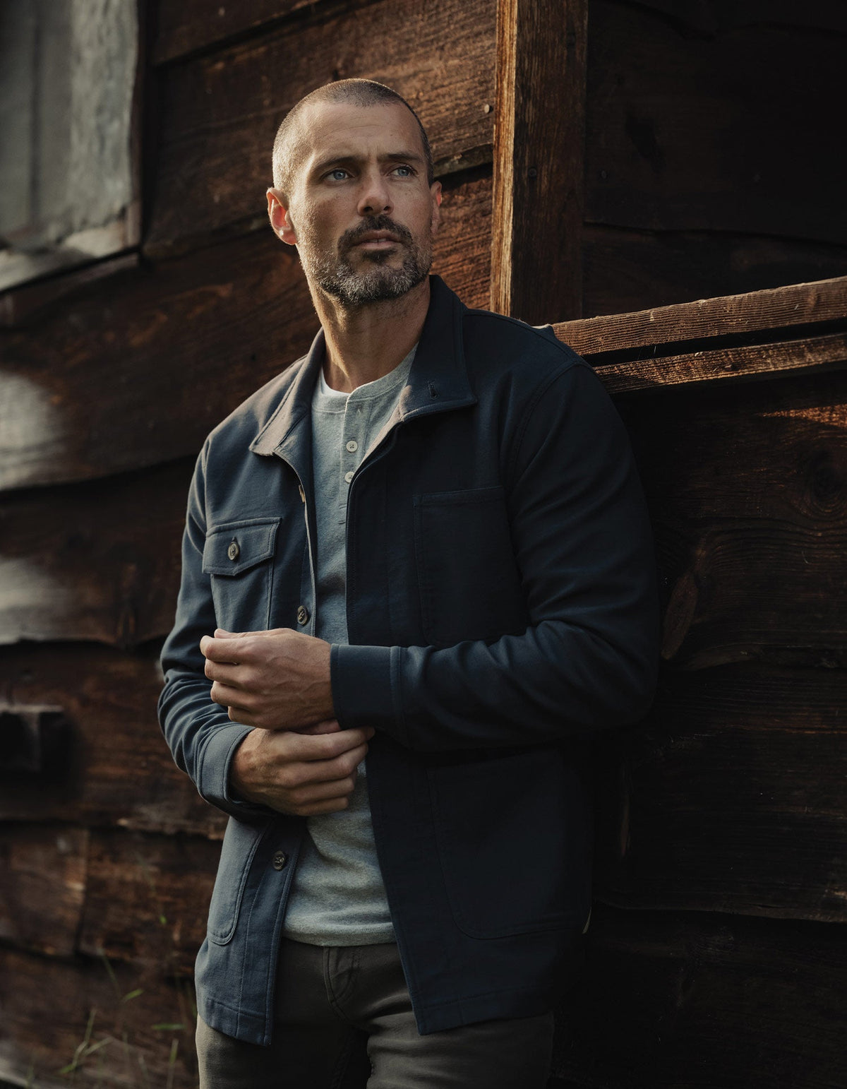 The Normal Brand | Comfort Terry Chore Coat | Navy