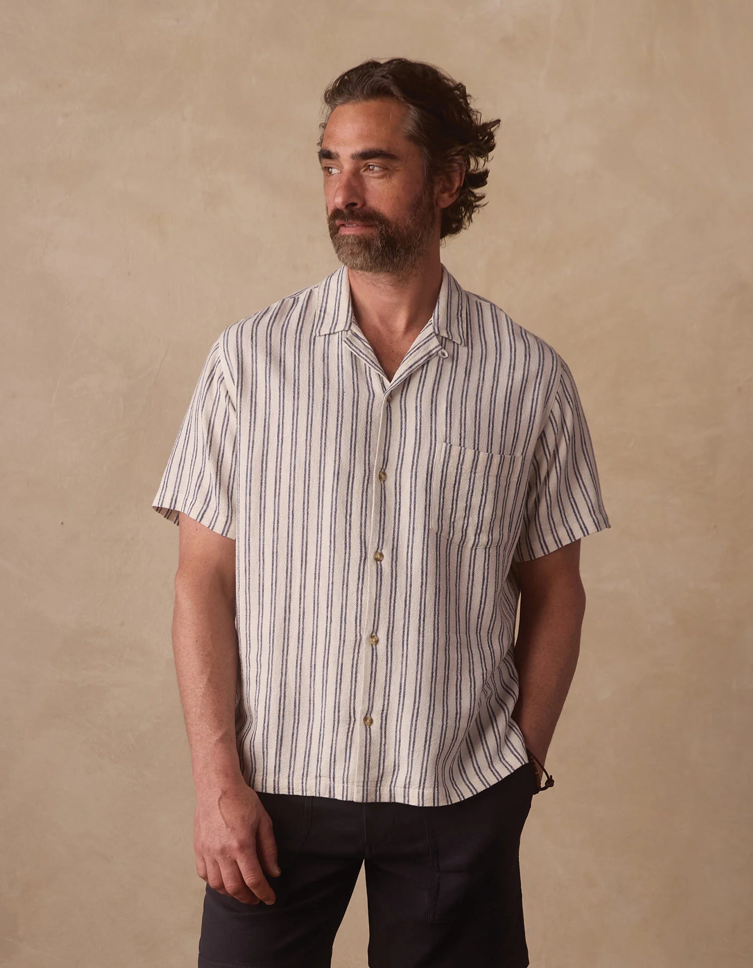 The Normal Brand | Freshwater Resort Shirt | Blue Stripe
