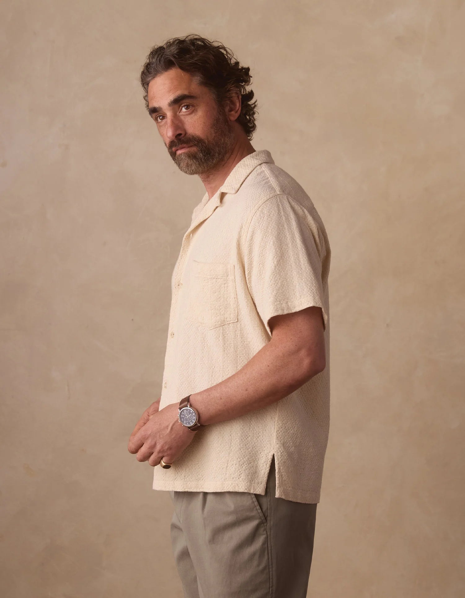 The Normal Brand | Freshwater Resort Shirt | Beige