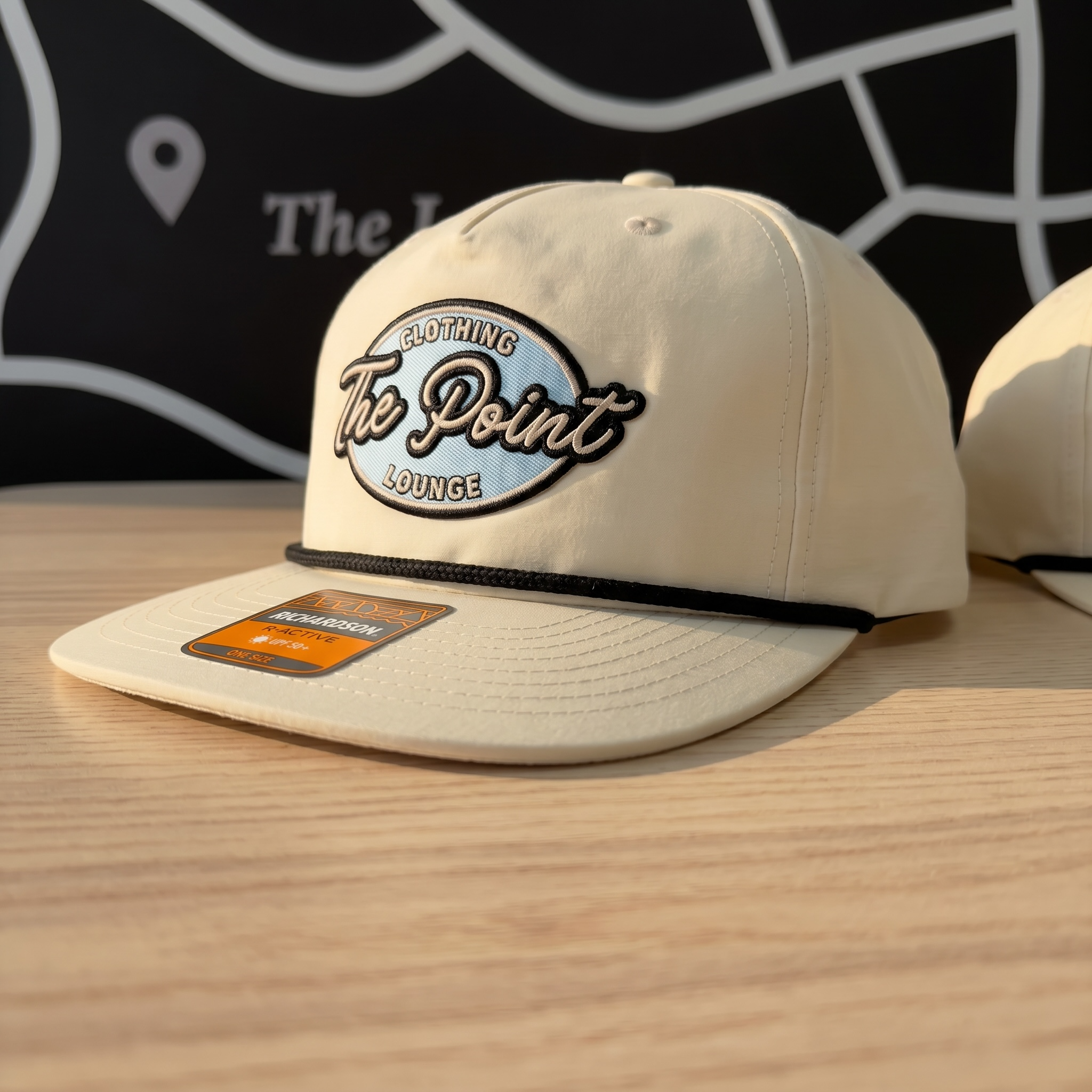The Point | Summer Rope Patch Snapback Hat | Beige