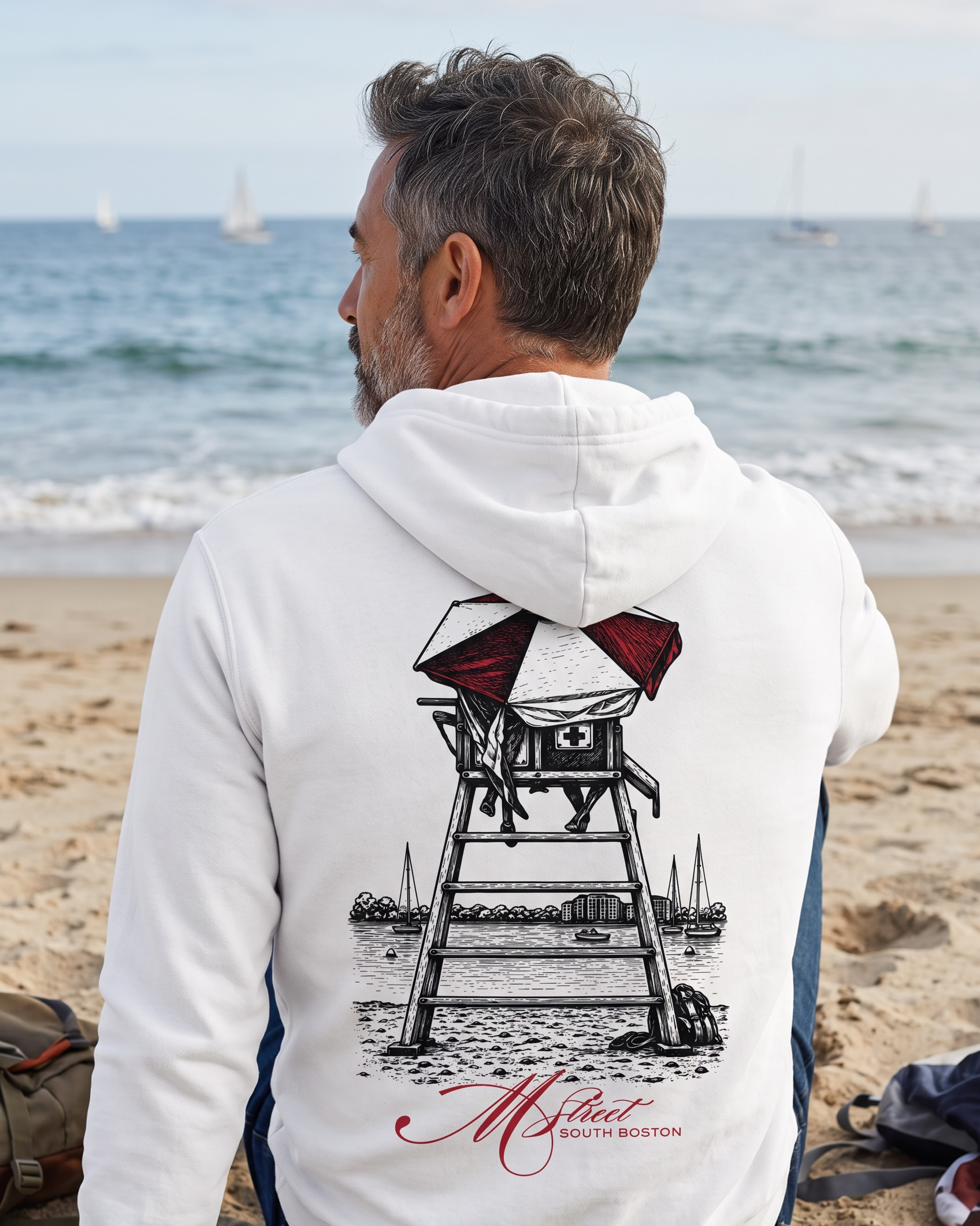 The Point | M Street Hoodie | White