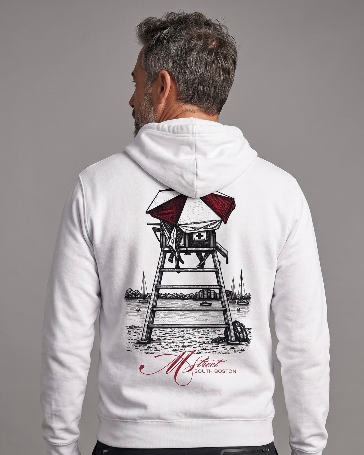 The Point | M Street Hoodie | White