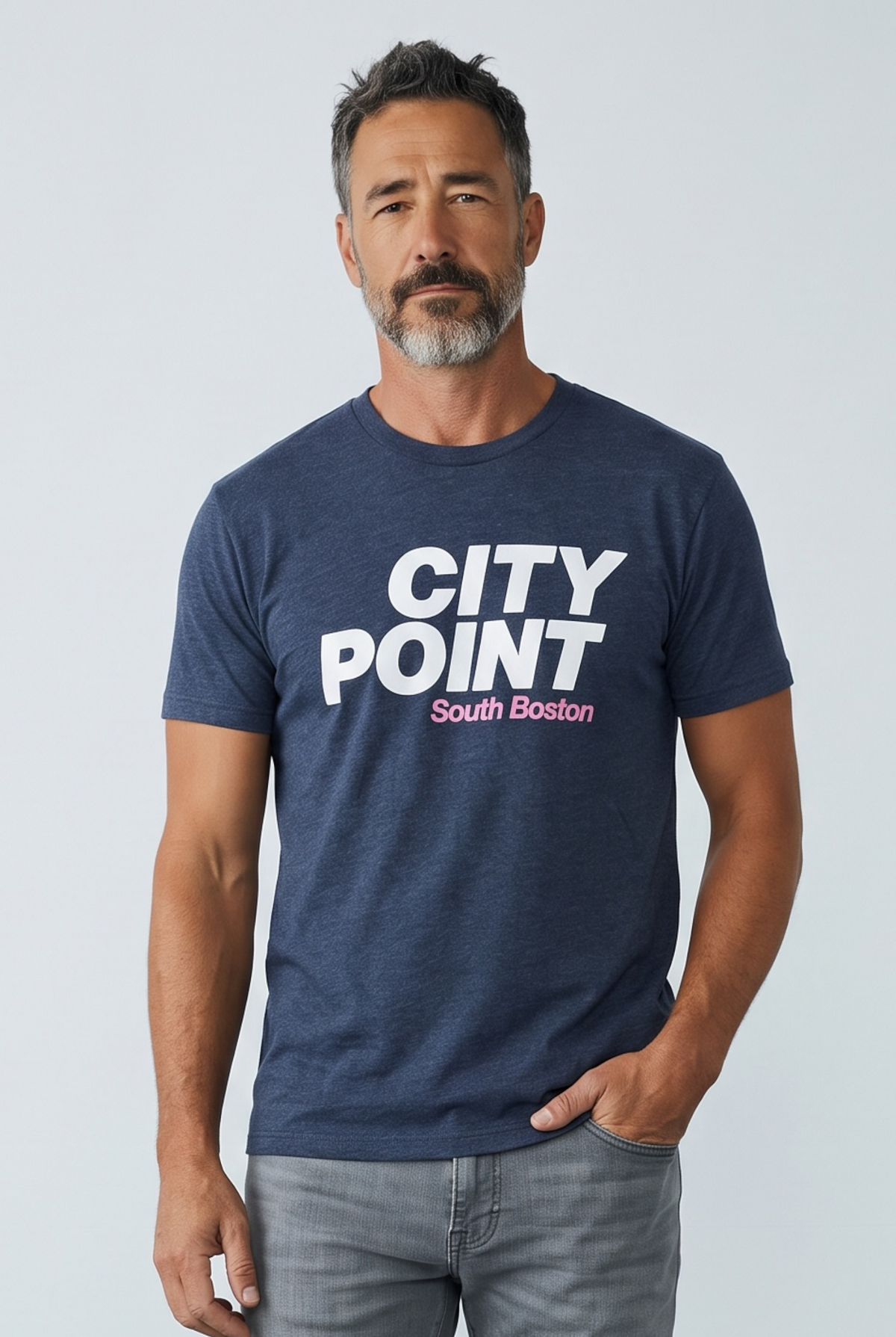 The Point | City Point Tee | Heather Navy