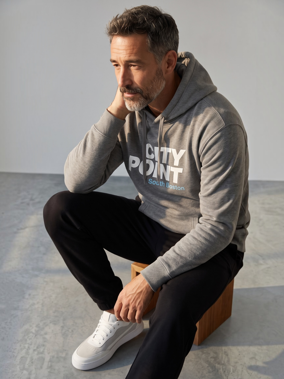 The Point Clothing Lounge | City Point Hoodie | Heather Gray