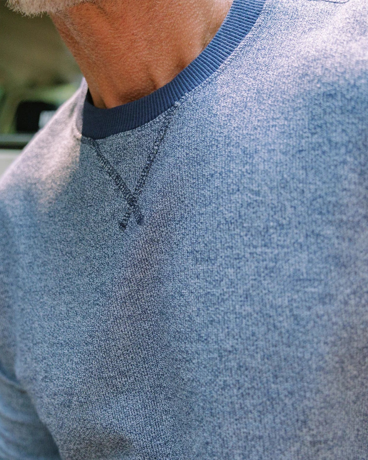 Criquet | French Terry Crewneck Sweatshirt | Dusty Blue