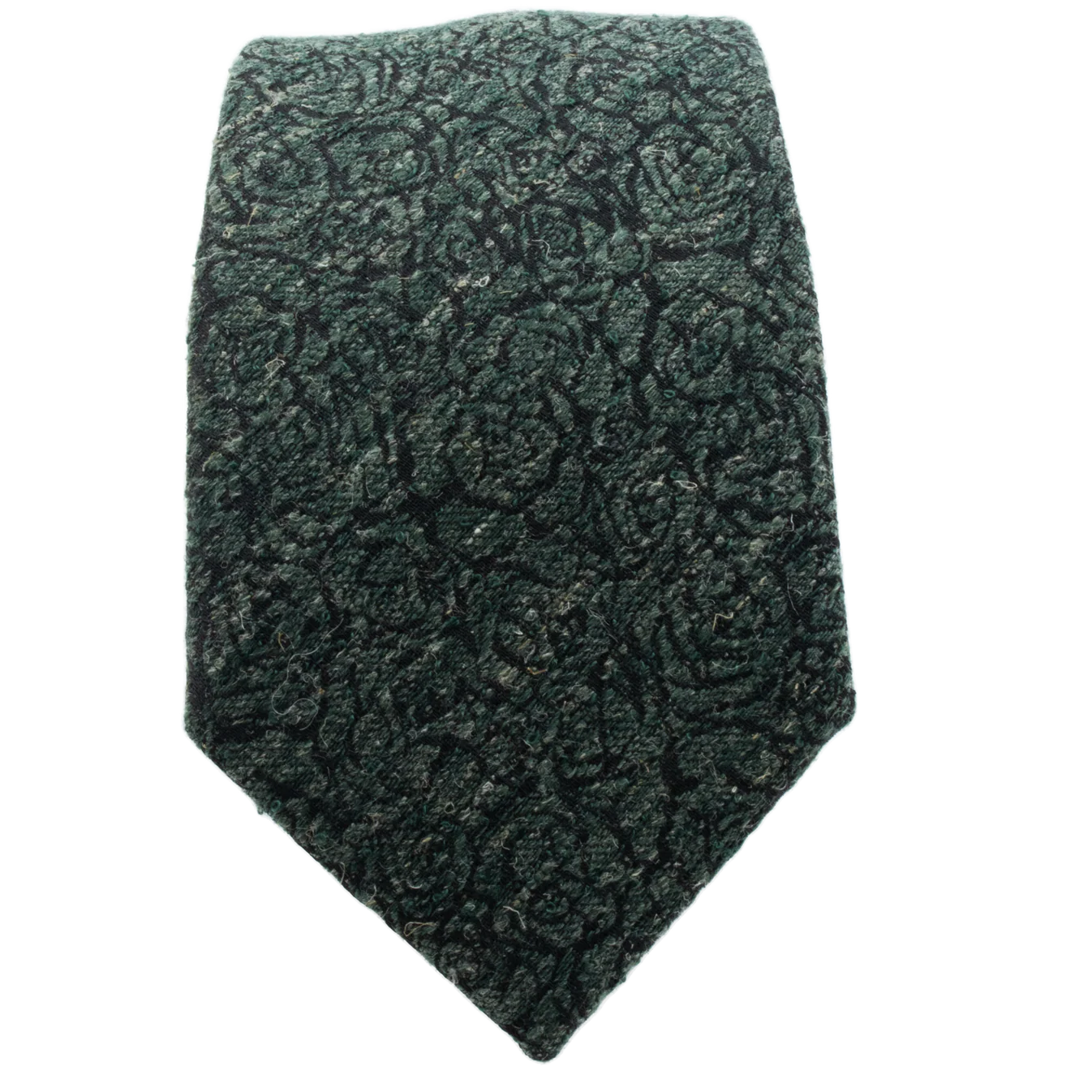 Tie Floral Green Black