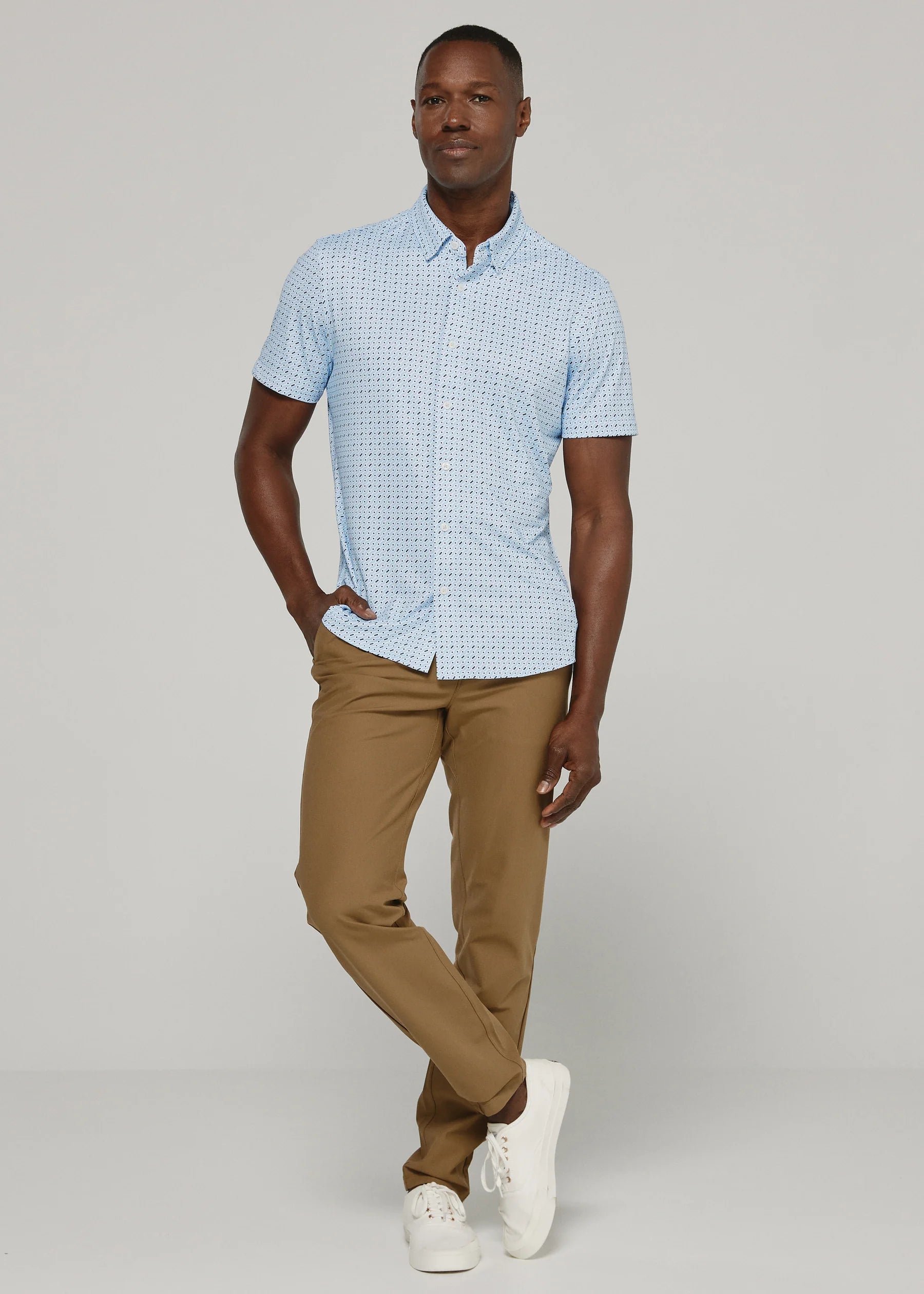 7Diamonds | Ridge Short Sleeve Shirt | Blue