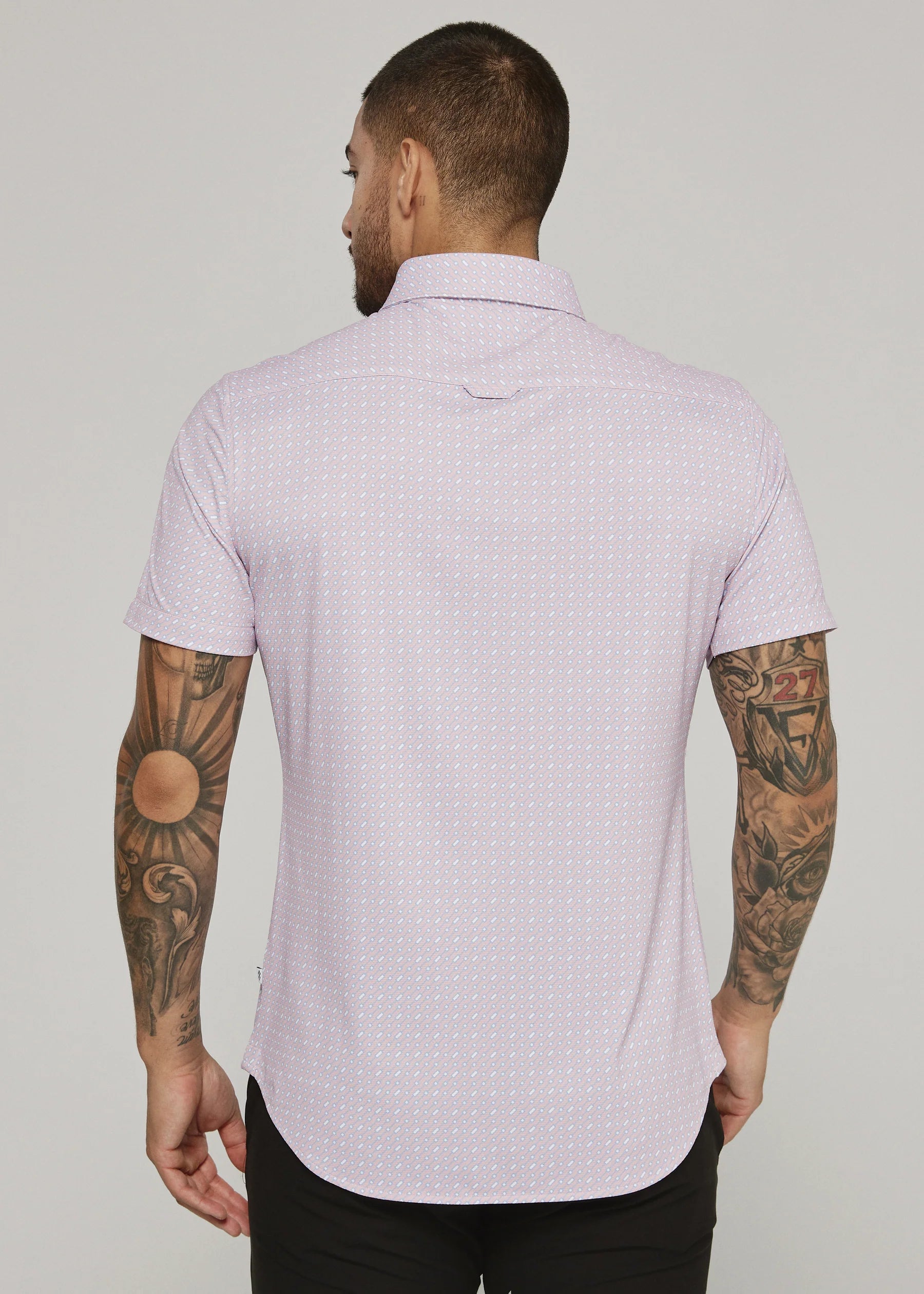 7Diamonds | Ridge Short Sleeve Shirt Rose | Pink