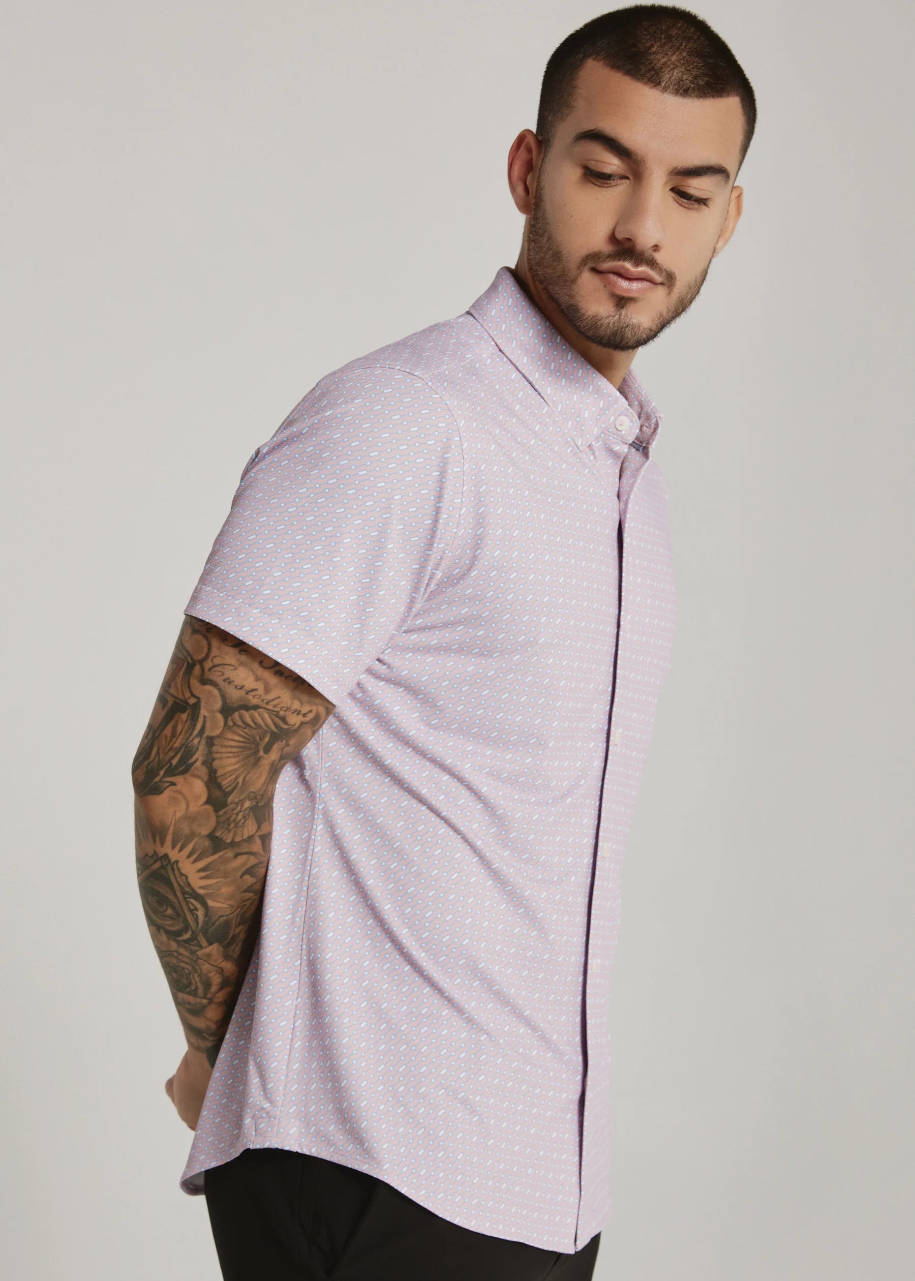 7Diamonds | Ridge Short Sleeve Shirt Rose | Pink