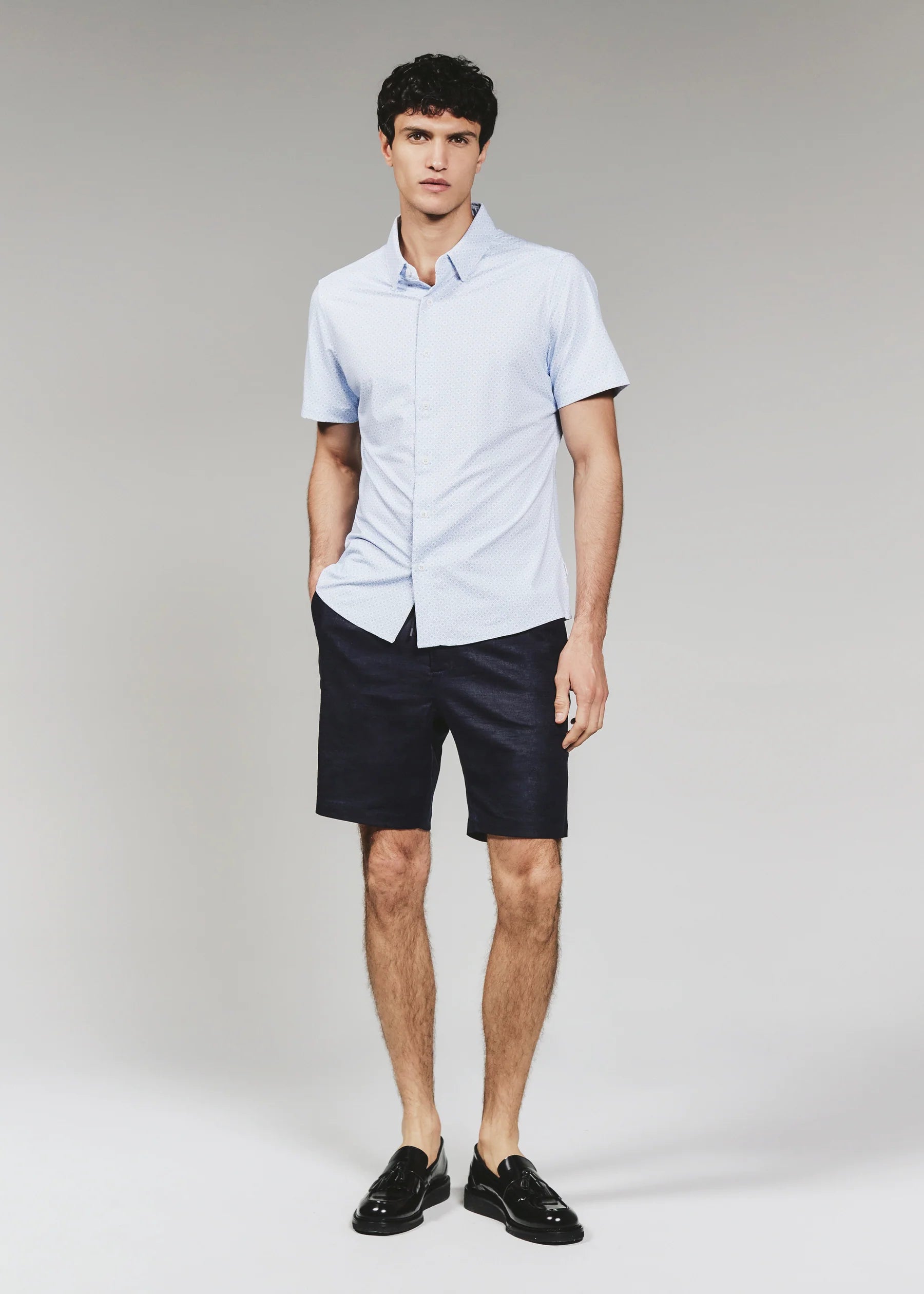 7Diamonds | Pryce Short Sleeve Shirt | Blue
