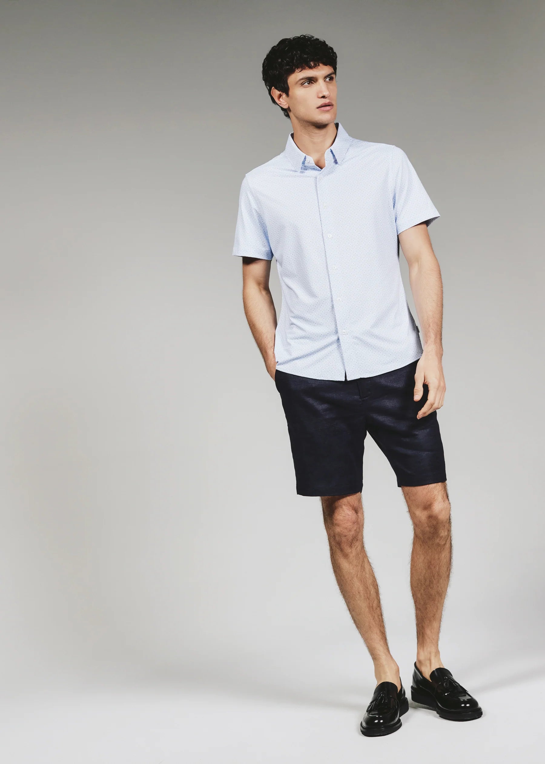 7Diamonds | Pryce Short Sleeve Shirt | Blue