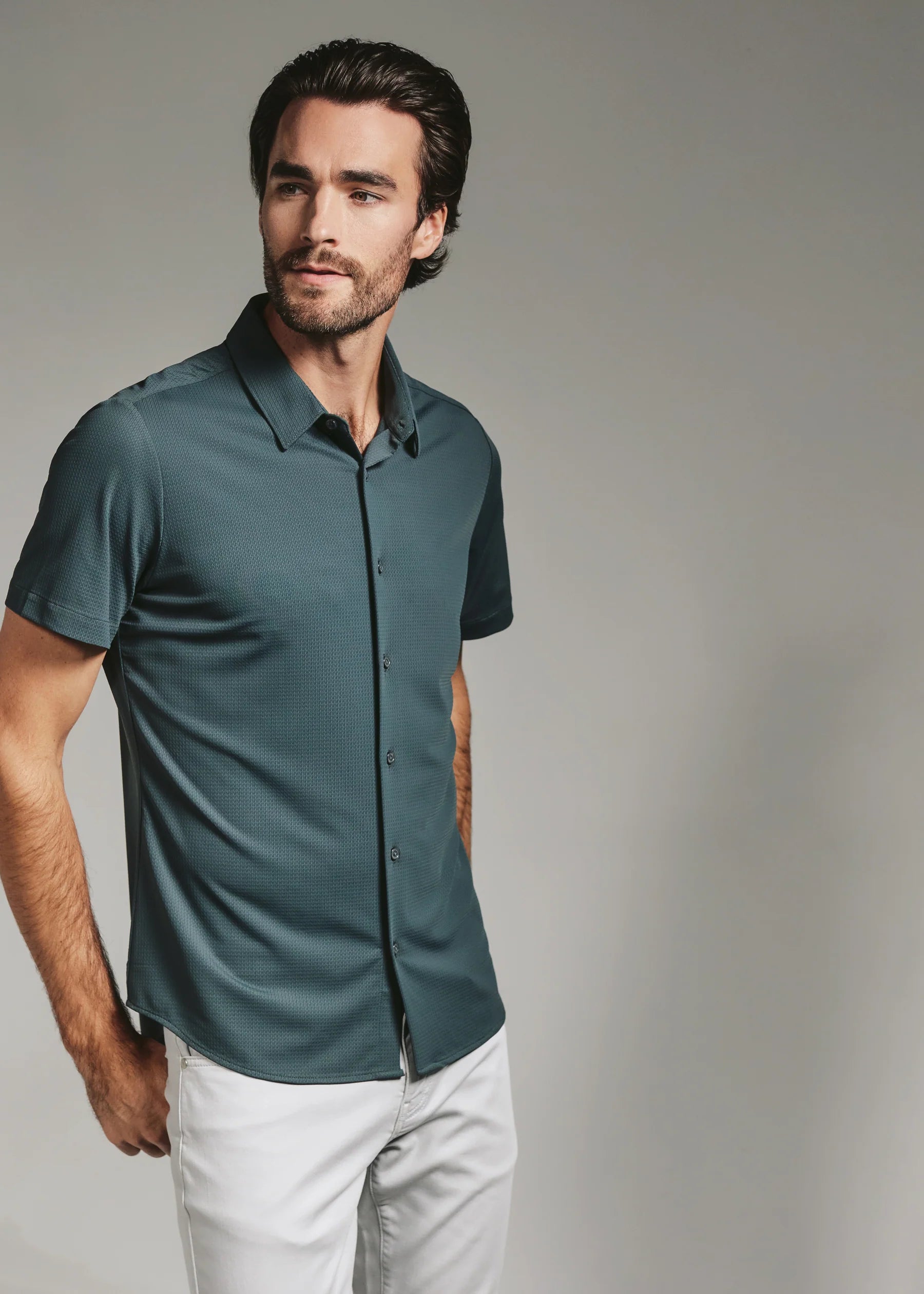 7Diamonds | Aldridge Short Sleeve Shirt | Green