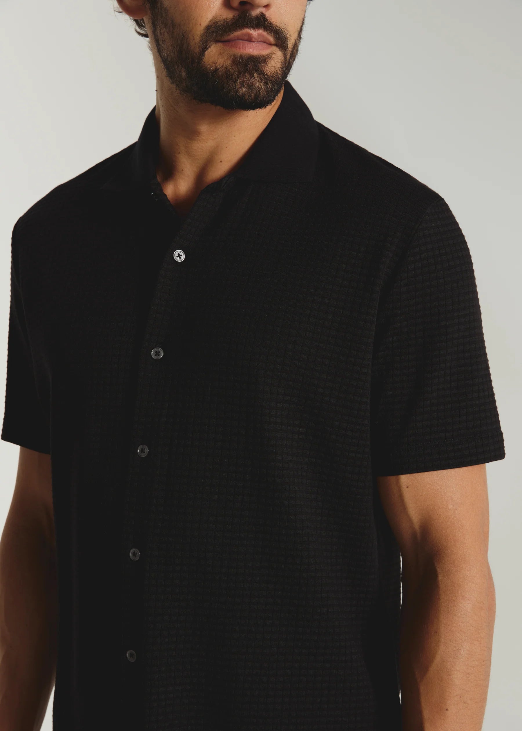 7Diamonds | Landry Short Sleeve Shirt | Black