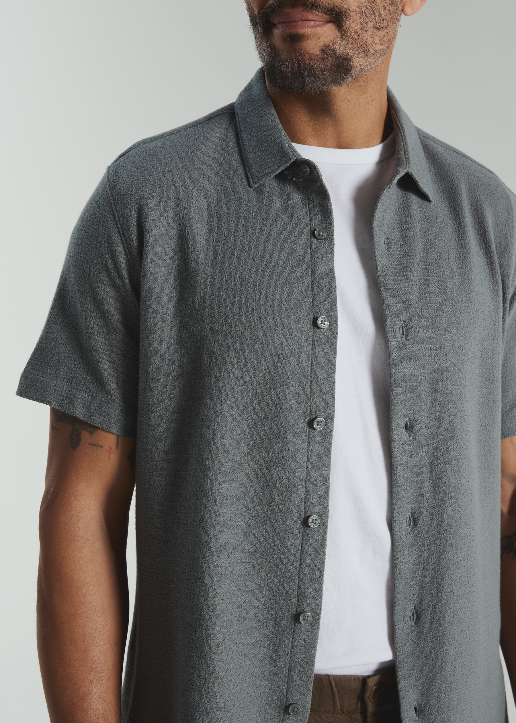 7Diamonds | The Rowan Short Sleeve Shirt | Gray