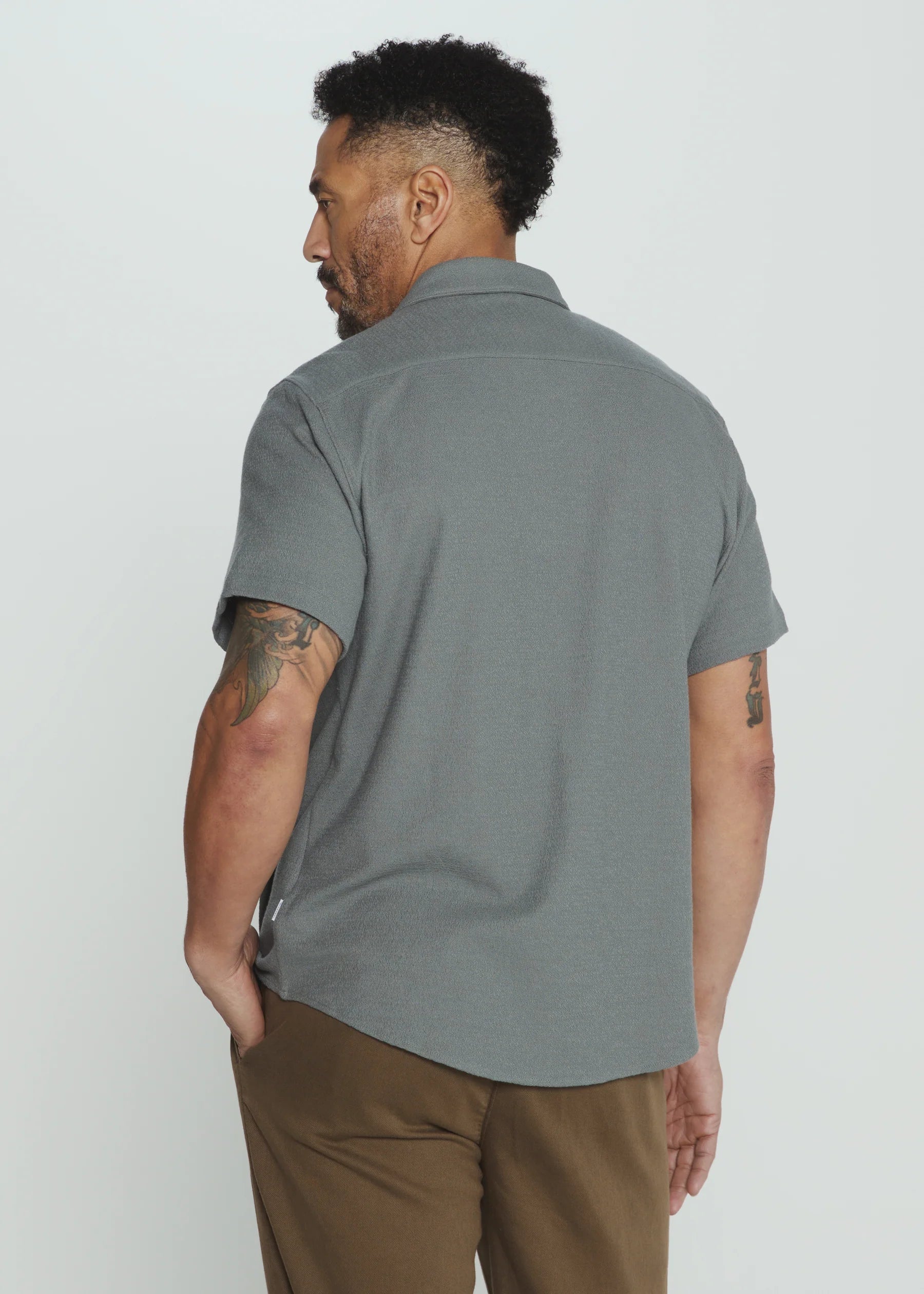 7Diamonds | The Rowan Short Sleeve Shirt | Gray