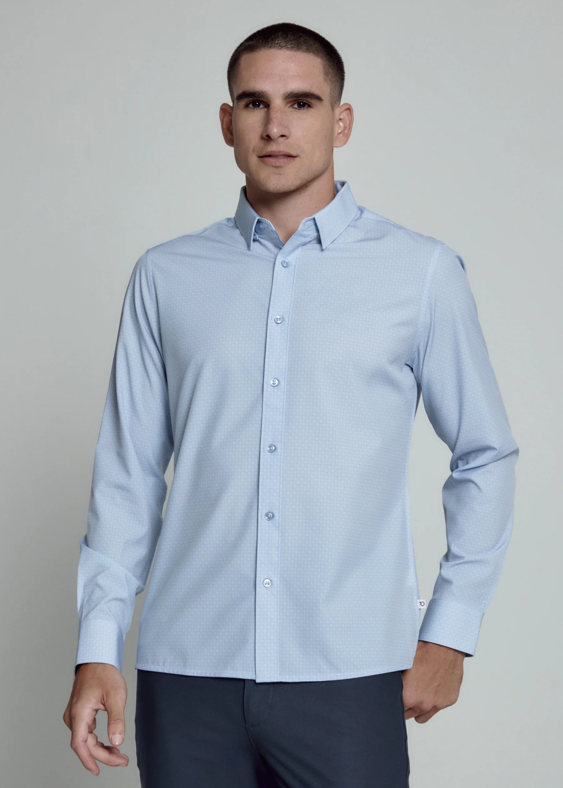 7Diamonds | Niall Long Sleeve Shirt | Blue