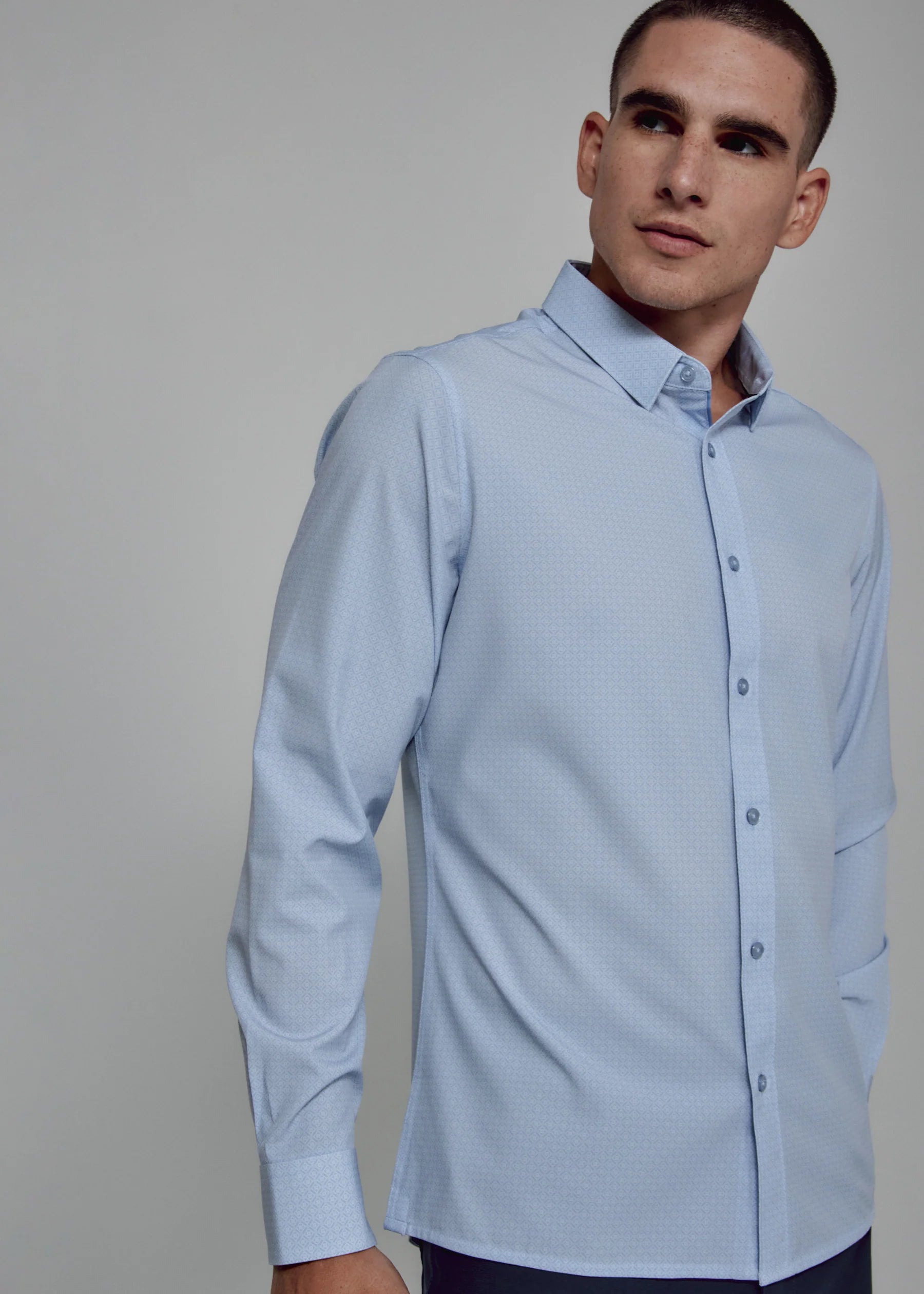 7Diamonds | Niall Long Sleeve Shirt | Blue