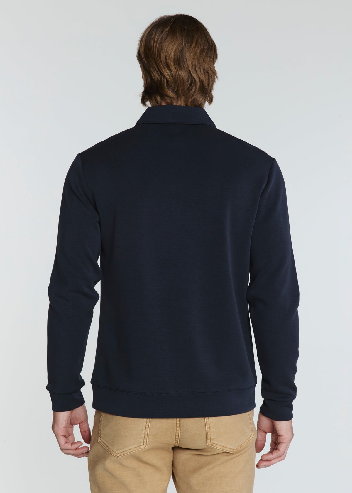 7Diamonds | Rev Long Sleeve Polo | Navy