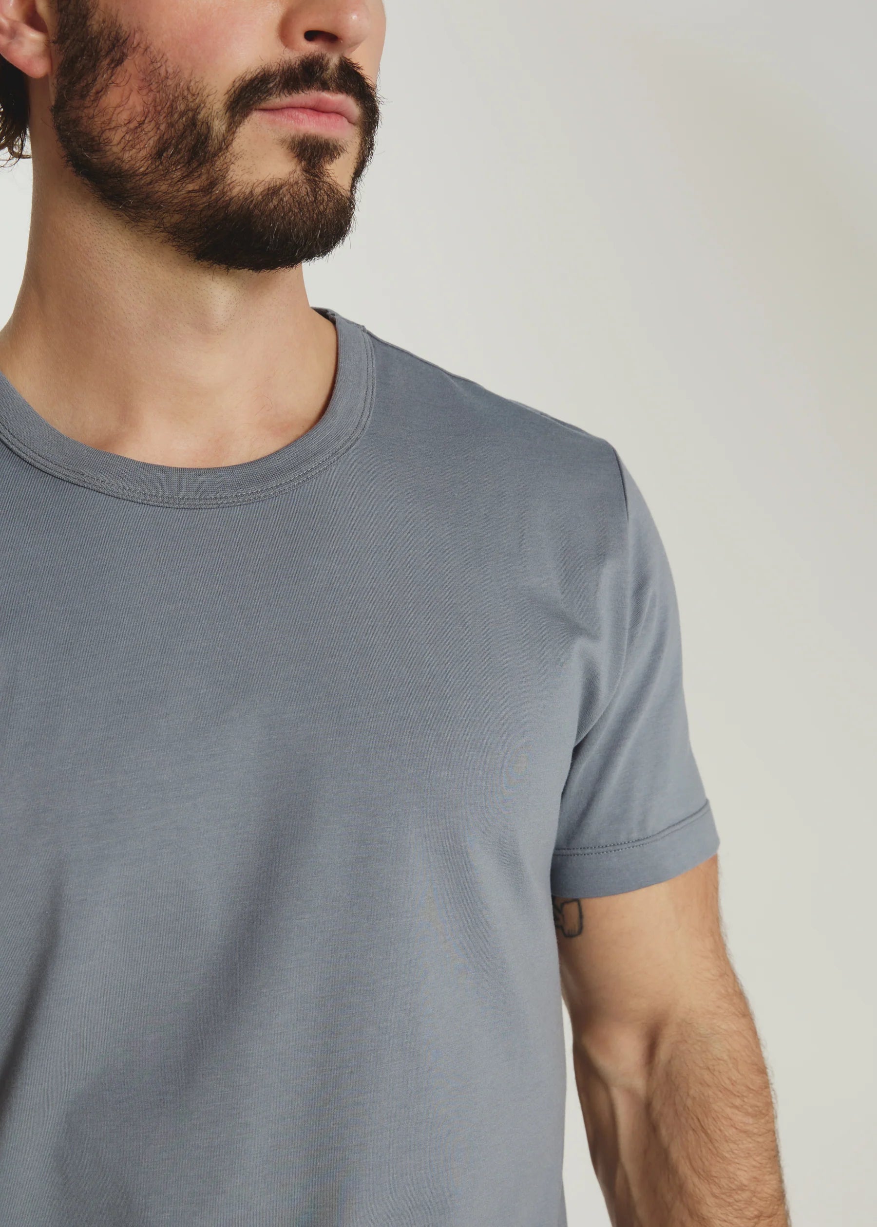 7Diamonds | Modal Crew Neck Tee Storm | Blue