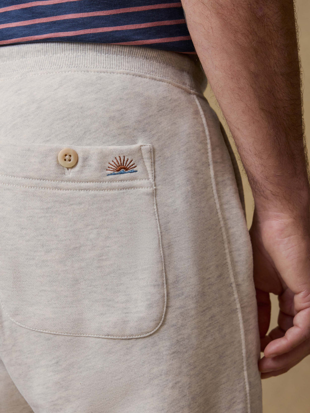 Faherty | High Standard Fleece Sweatpant | Beige