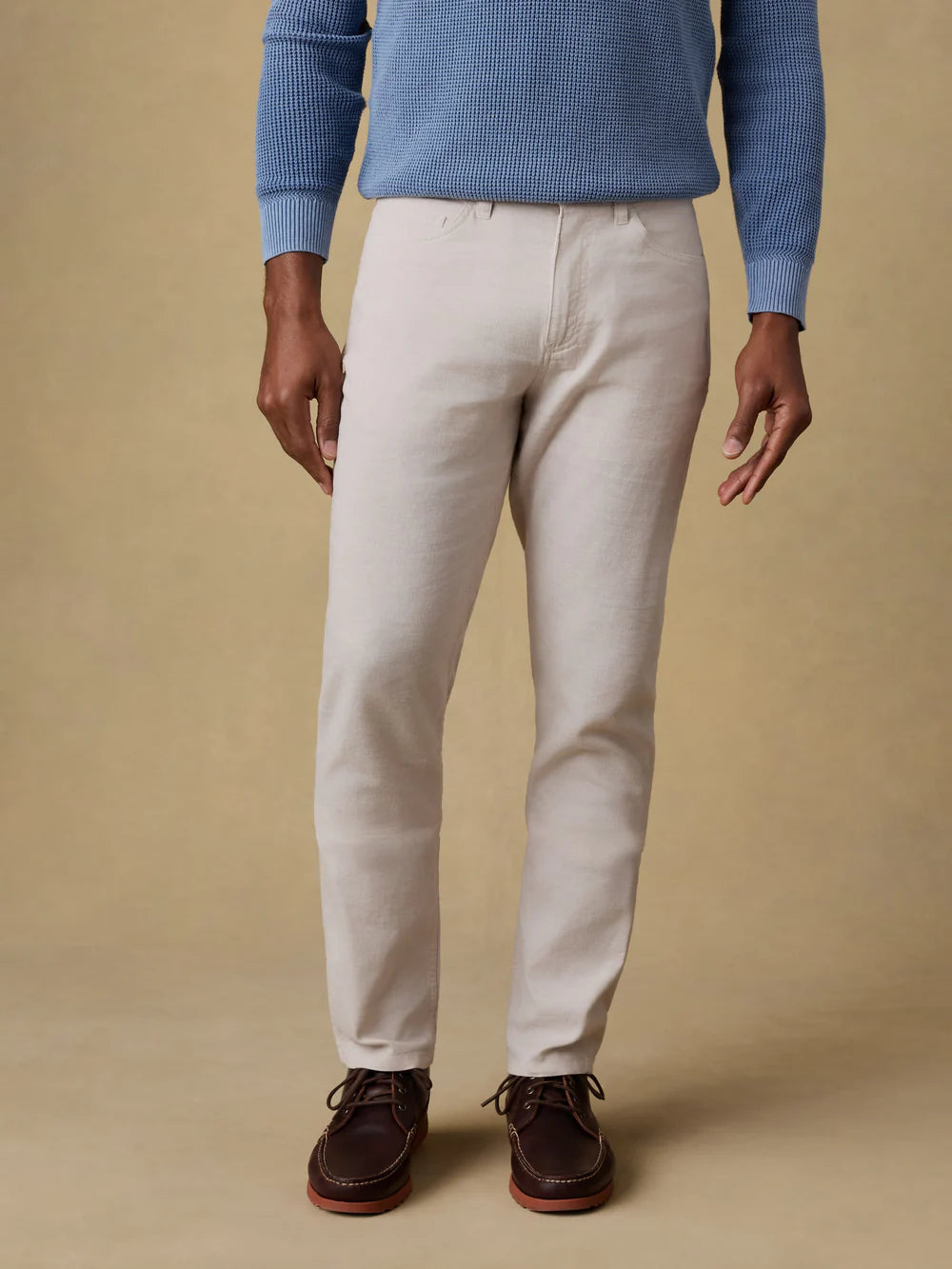 Faherty | Movement™ Linen 5-Pocket Pant | White