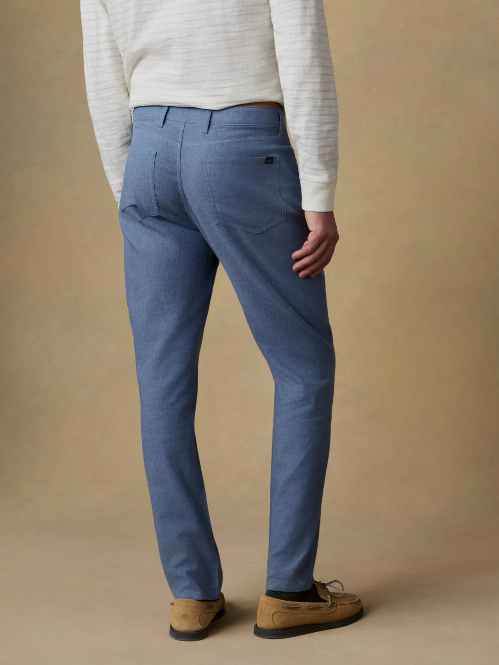 Faherty | Movement™ Linen 5-Pocket Pant | Blue