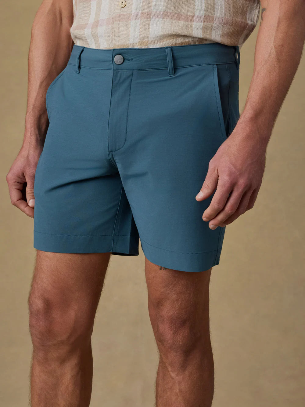 Faherty | All Day™ Short (7") Dark Teal | Blue