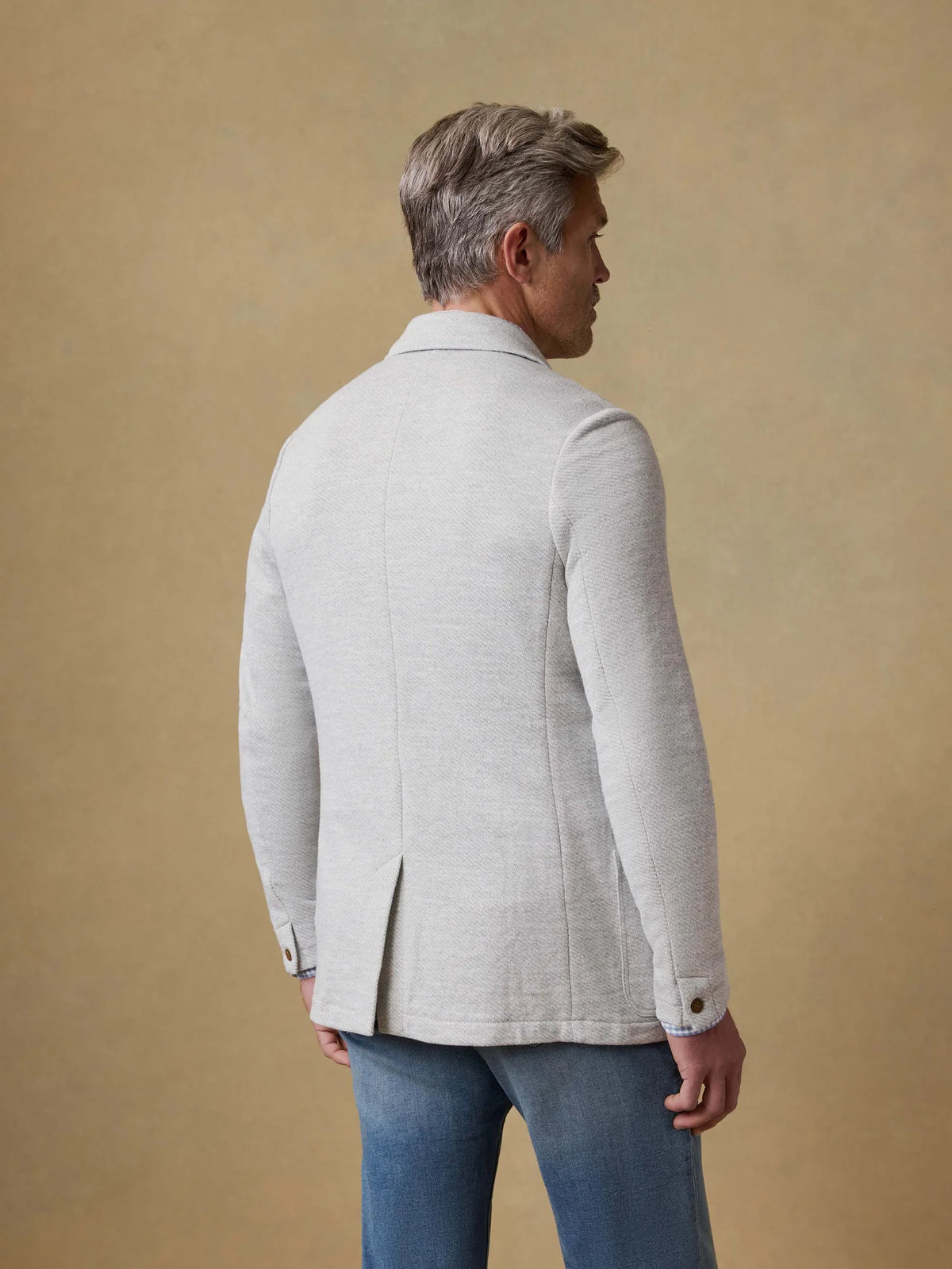 Faherty | Inlet Knit Blazer | Heather Grey
