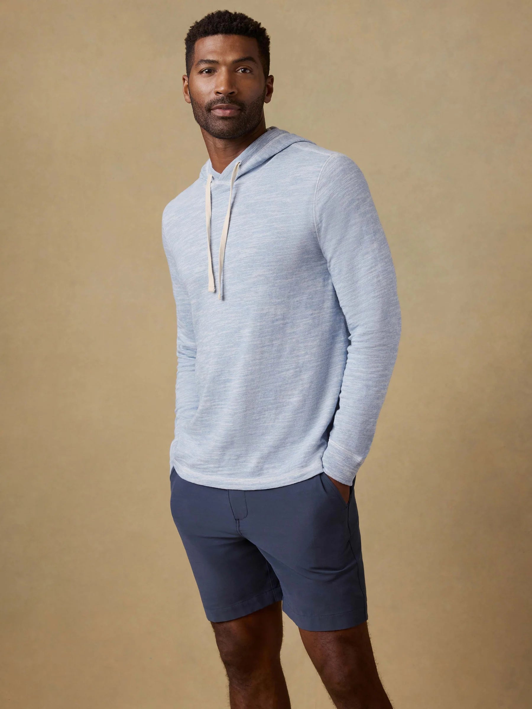 Faherty | Sunwashed Orgainc Hoodie | Blue
