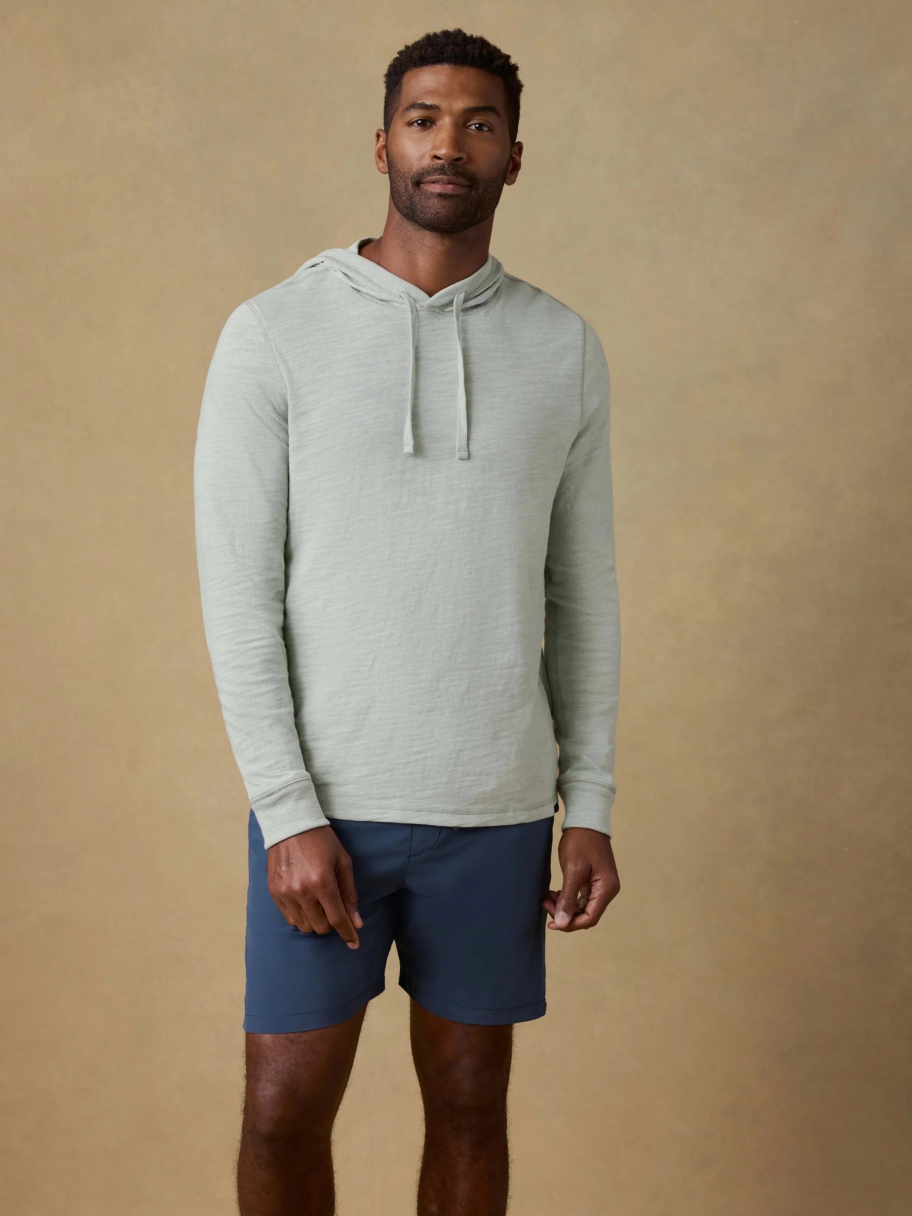Faherty | Sunwashed Organic Hoodie | Light Green