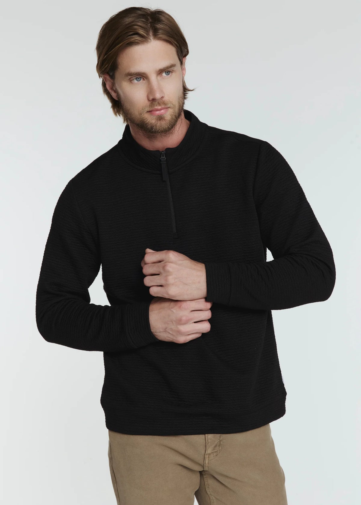 7Diamonds | Elevate Quarter Zip | Black