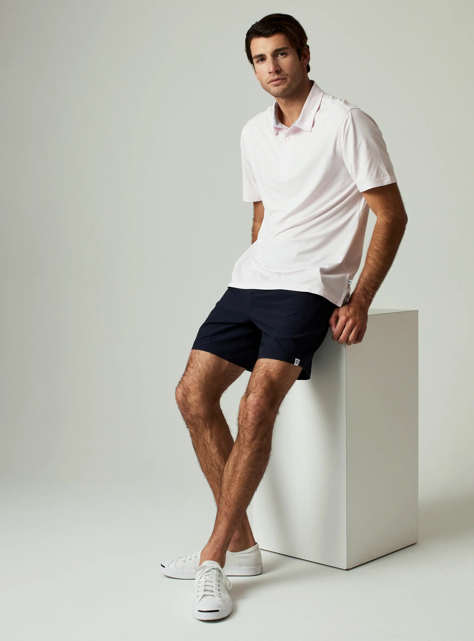 7 Diamonds | La Jolla Hybrid 7" Short | Navy