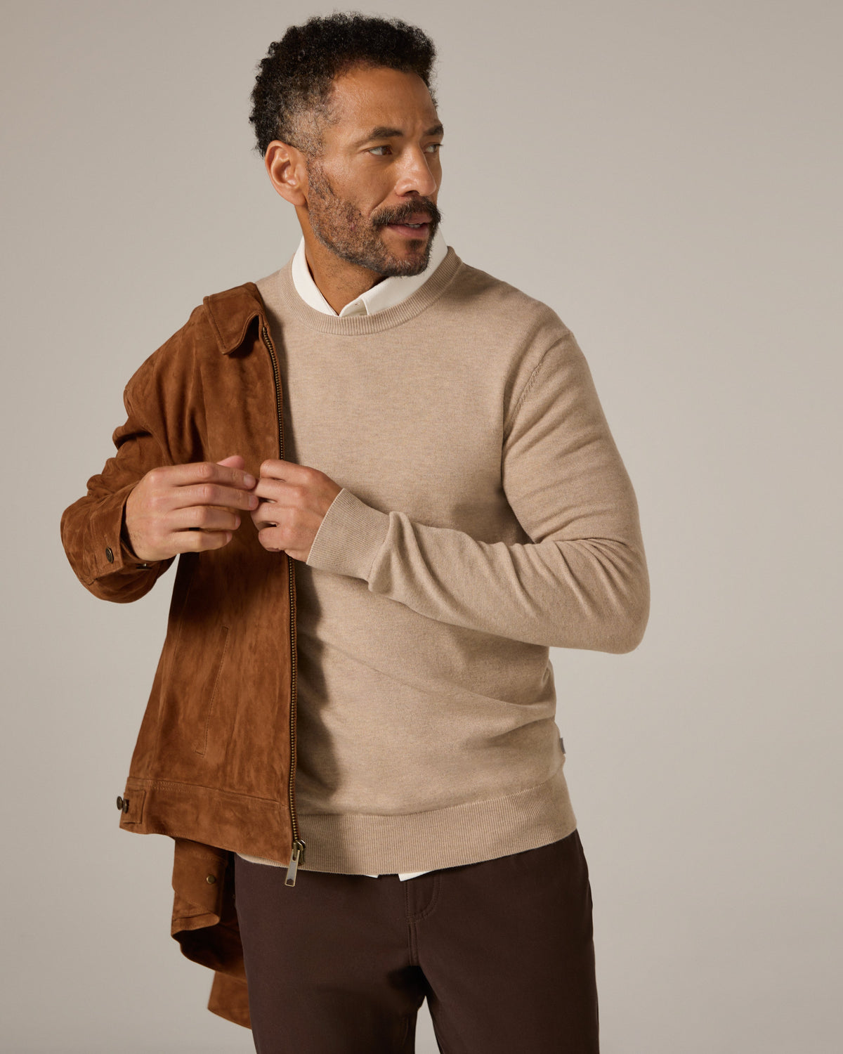 7Diamonds | Alcott Crewneck Sweater | Tan