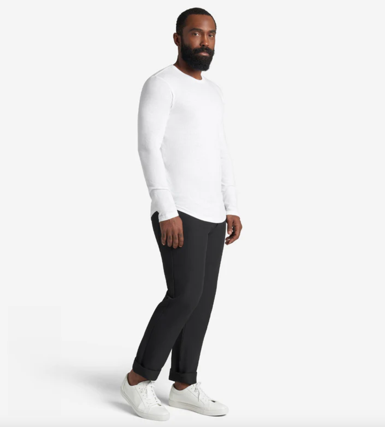 LS Tri-Blend Scallop Crew