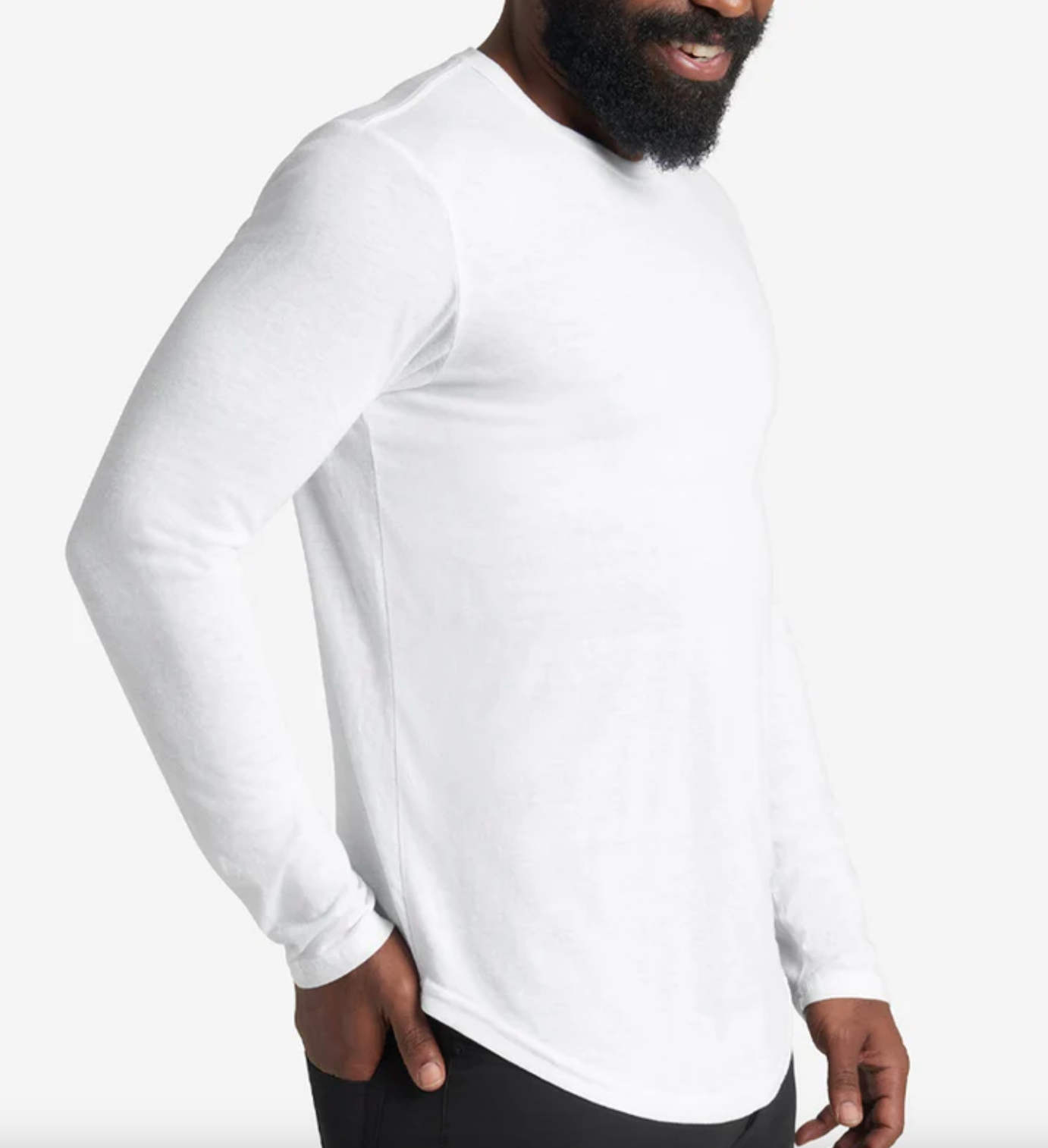 LS Tri-Blend Scallop Crew