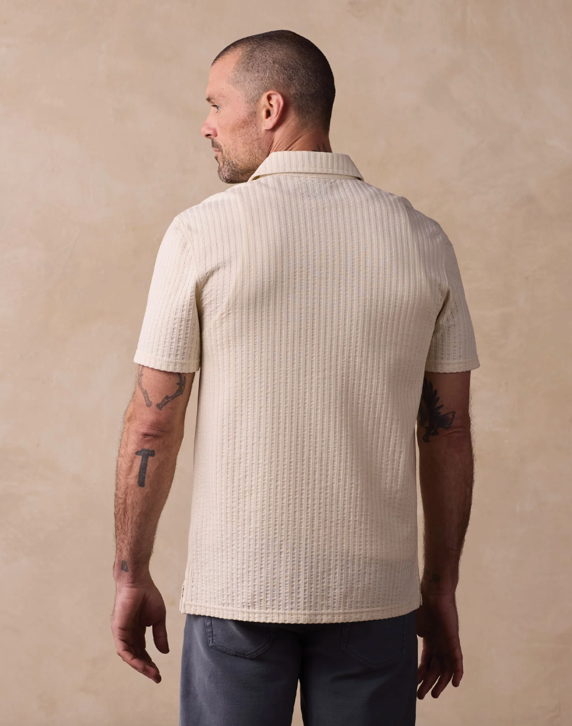 The Normal Brand | Knit Getaway Button Up | Beige