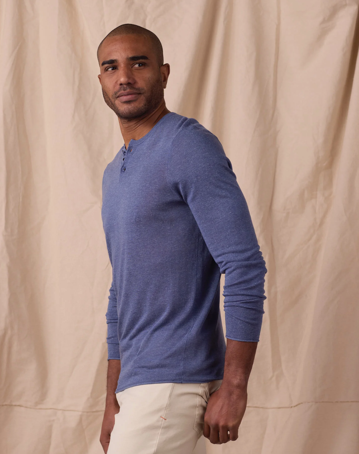 Summer Linen-Blend Henley