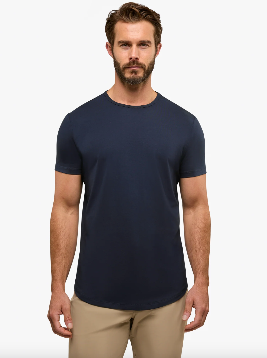 Cuts | AO Curve-Hem Tee Pacific Blue | Navy