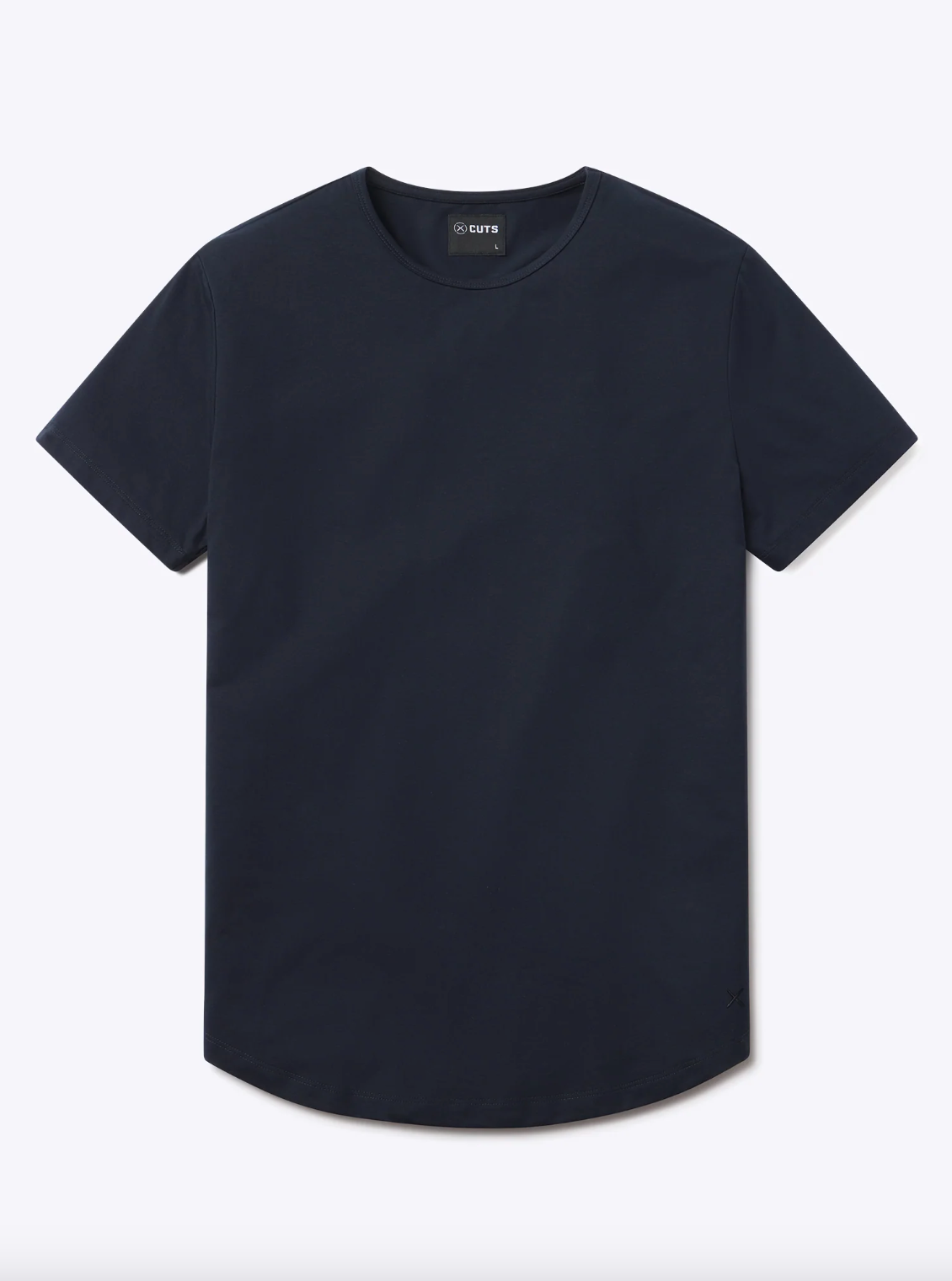 Cuts | AO Curve-Hem Tee Pacific Blue | Navy
