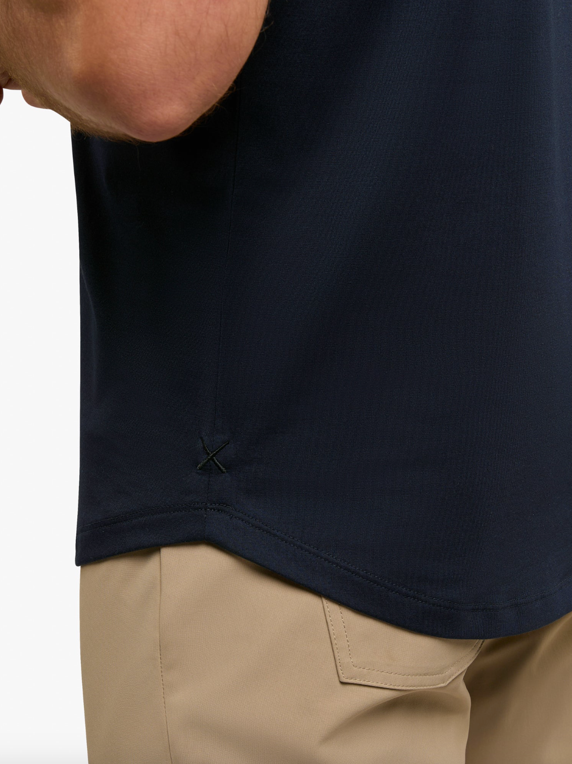 Cuts | AO Curve-Hem Tee Pacific Blue | Navy