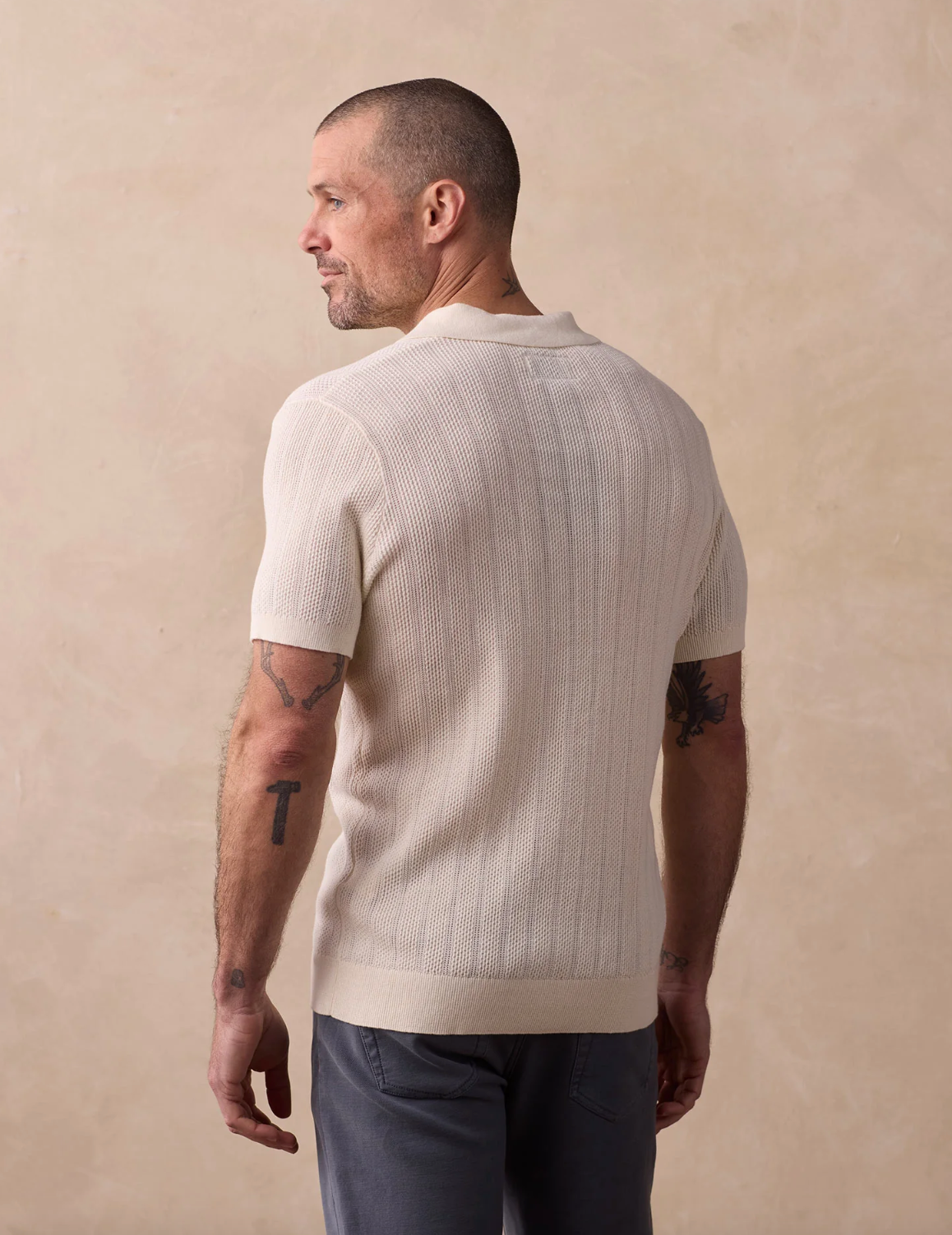 Robles Textured Knit Polo