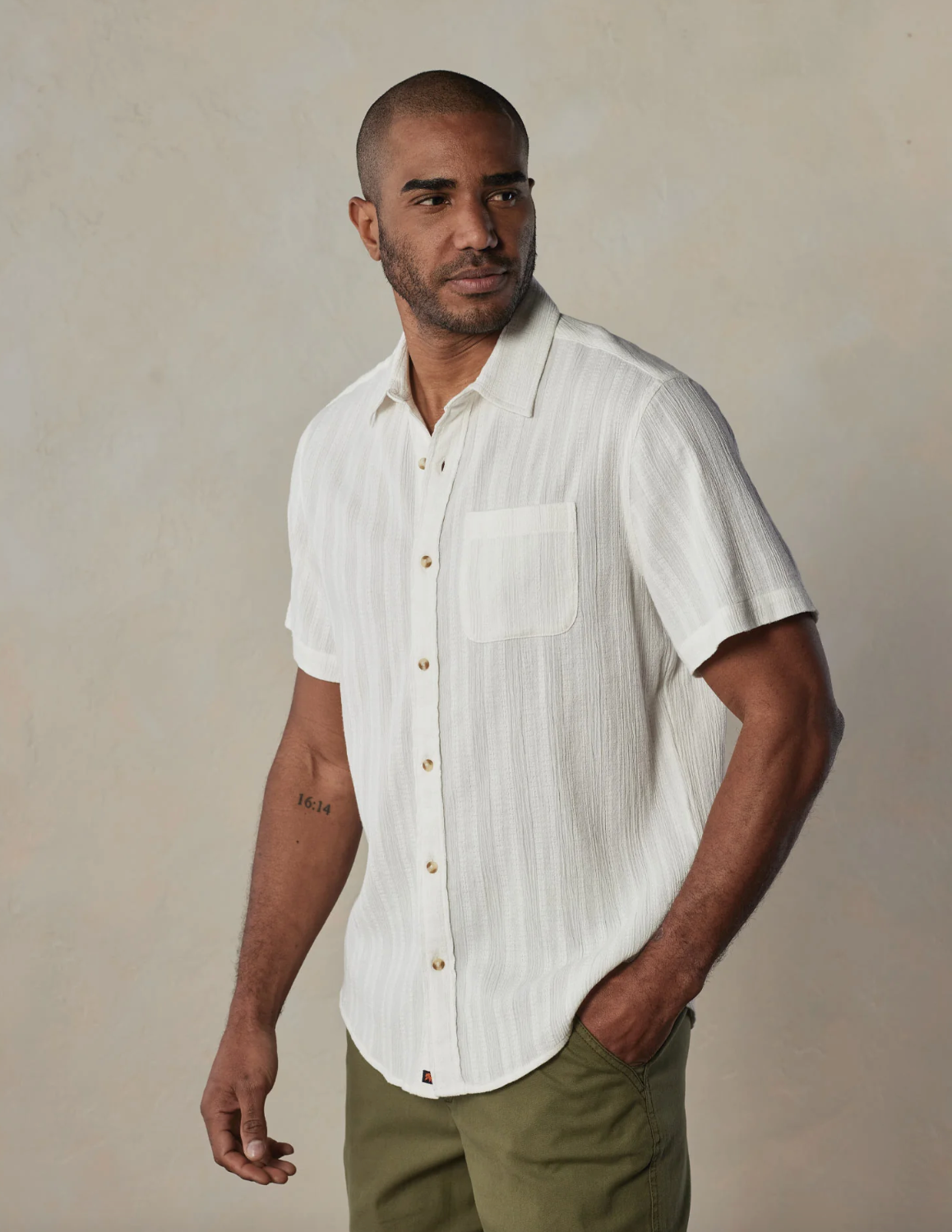 Freshwater Short Sleeve Button Up Shirt
