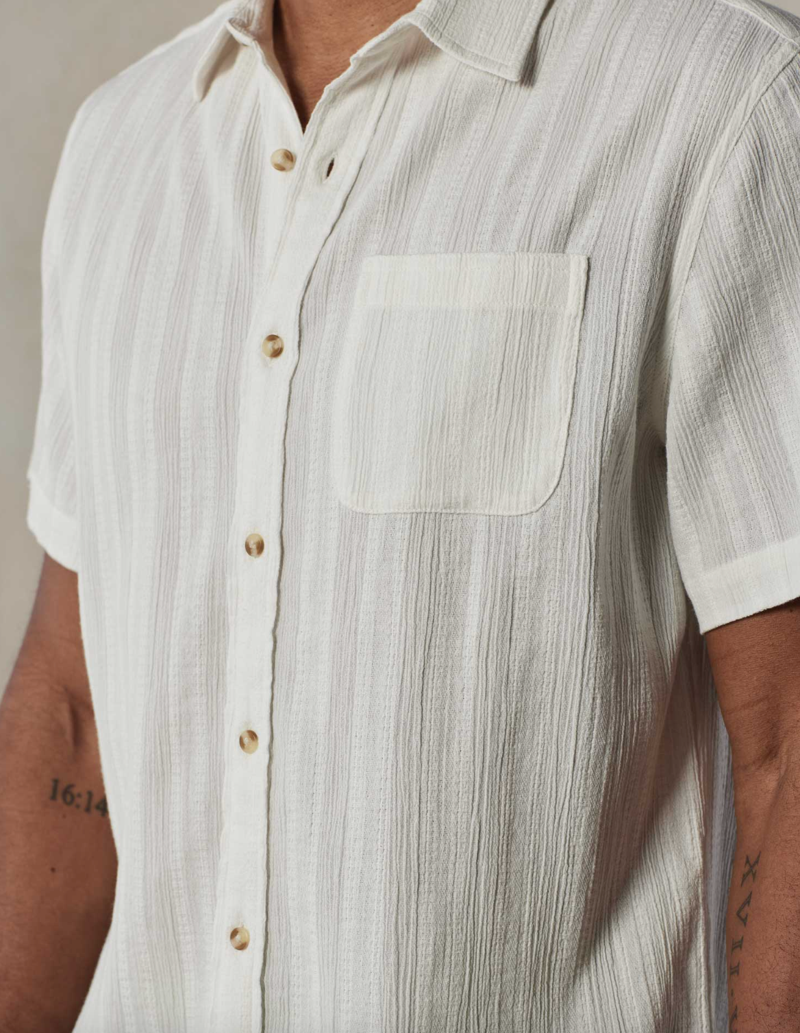 Freshwater Short Sleeve Button Up Shirt