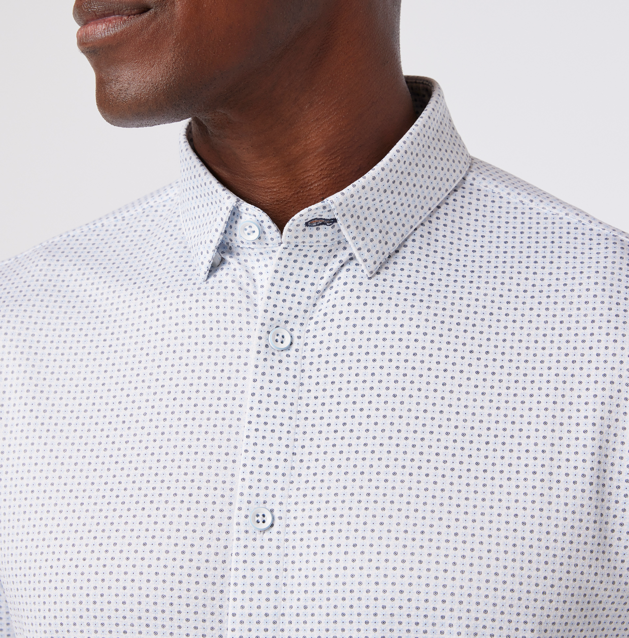 Mizzen+Main | Halyard SS Dress Shirt Light Blue Multi Floral | White