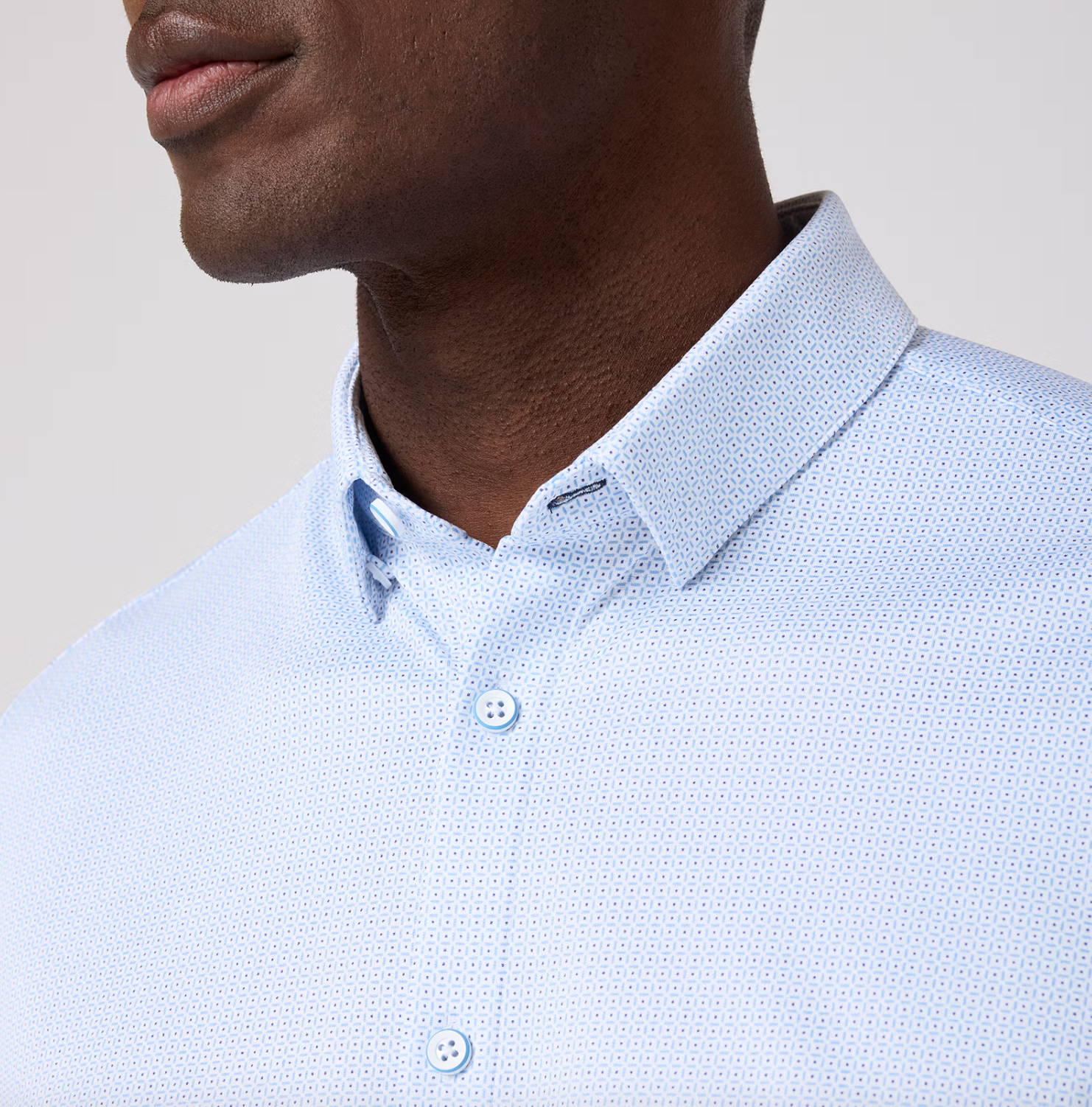 Mizzen+Main | Halyard Short Sleeve Grid Dot | Blue