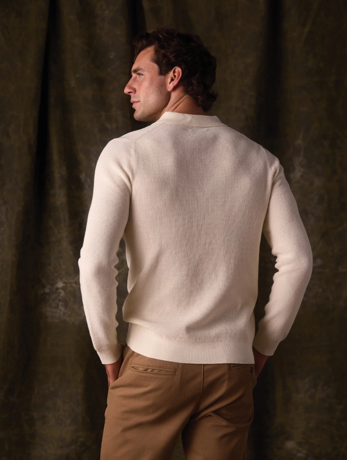 Robles Knit Waffle Stitch Polo