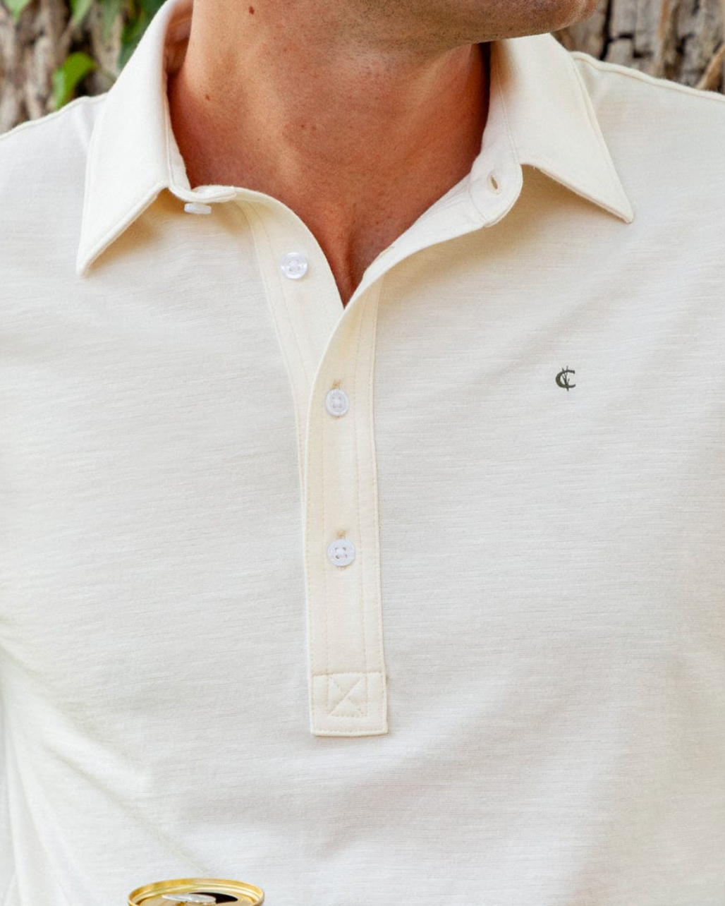 Criquet | BRRR Long Sleeve Range Polo | White