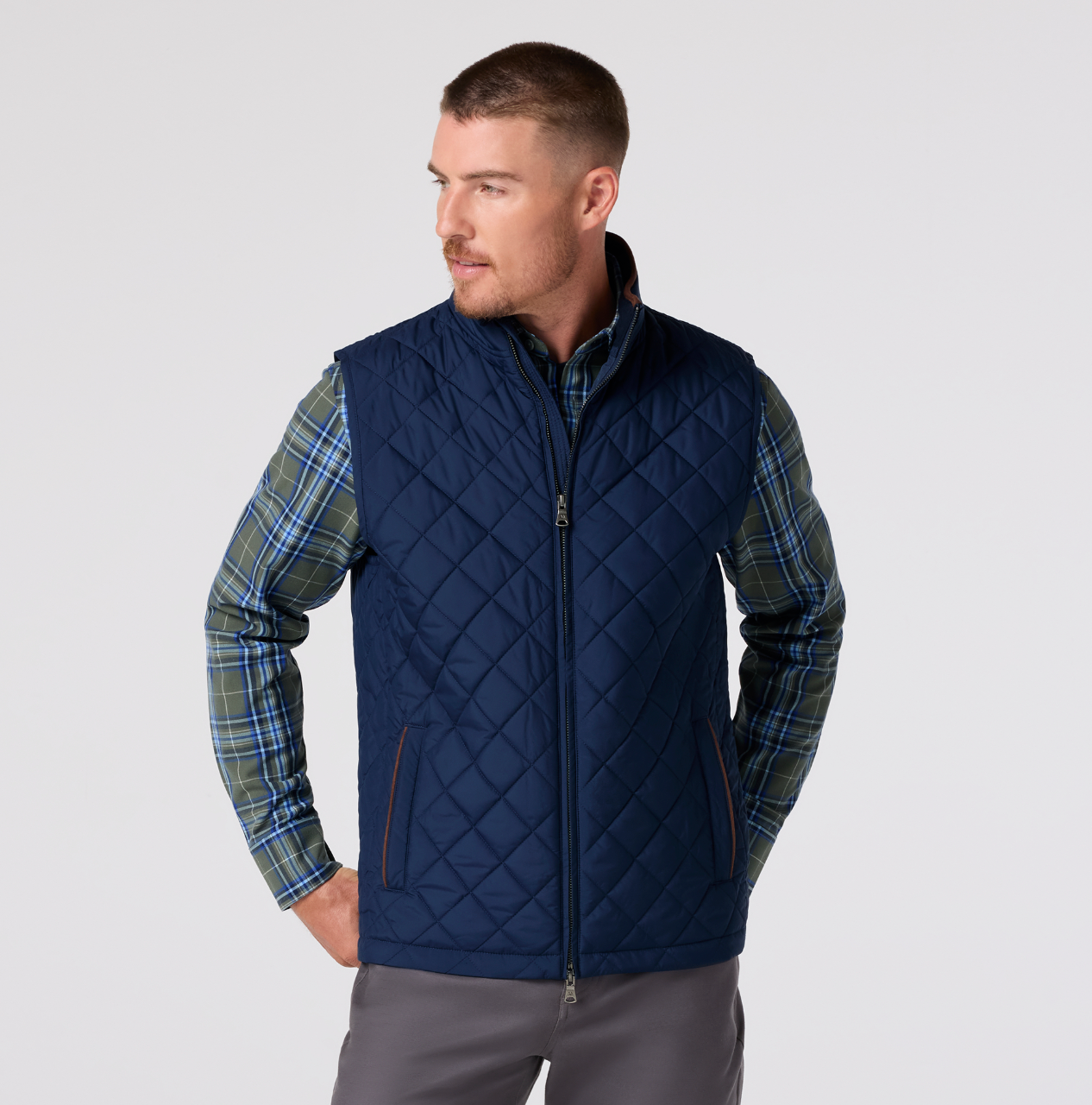 Mizzen+Main | Brentwood Quilted Vest | Navy