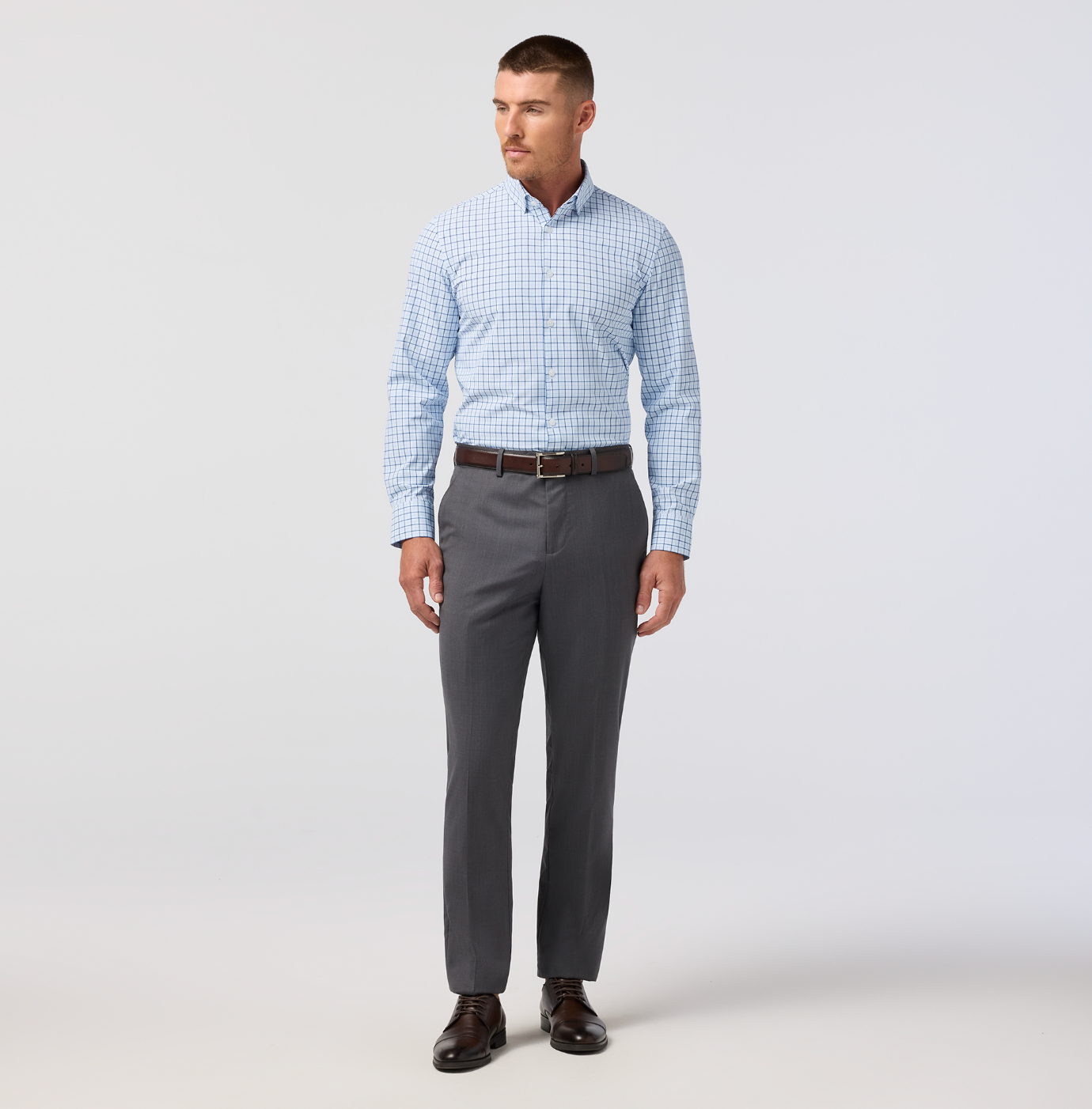 Mizzen+Main | Leeward Dress Shirt | Blue Stripe